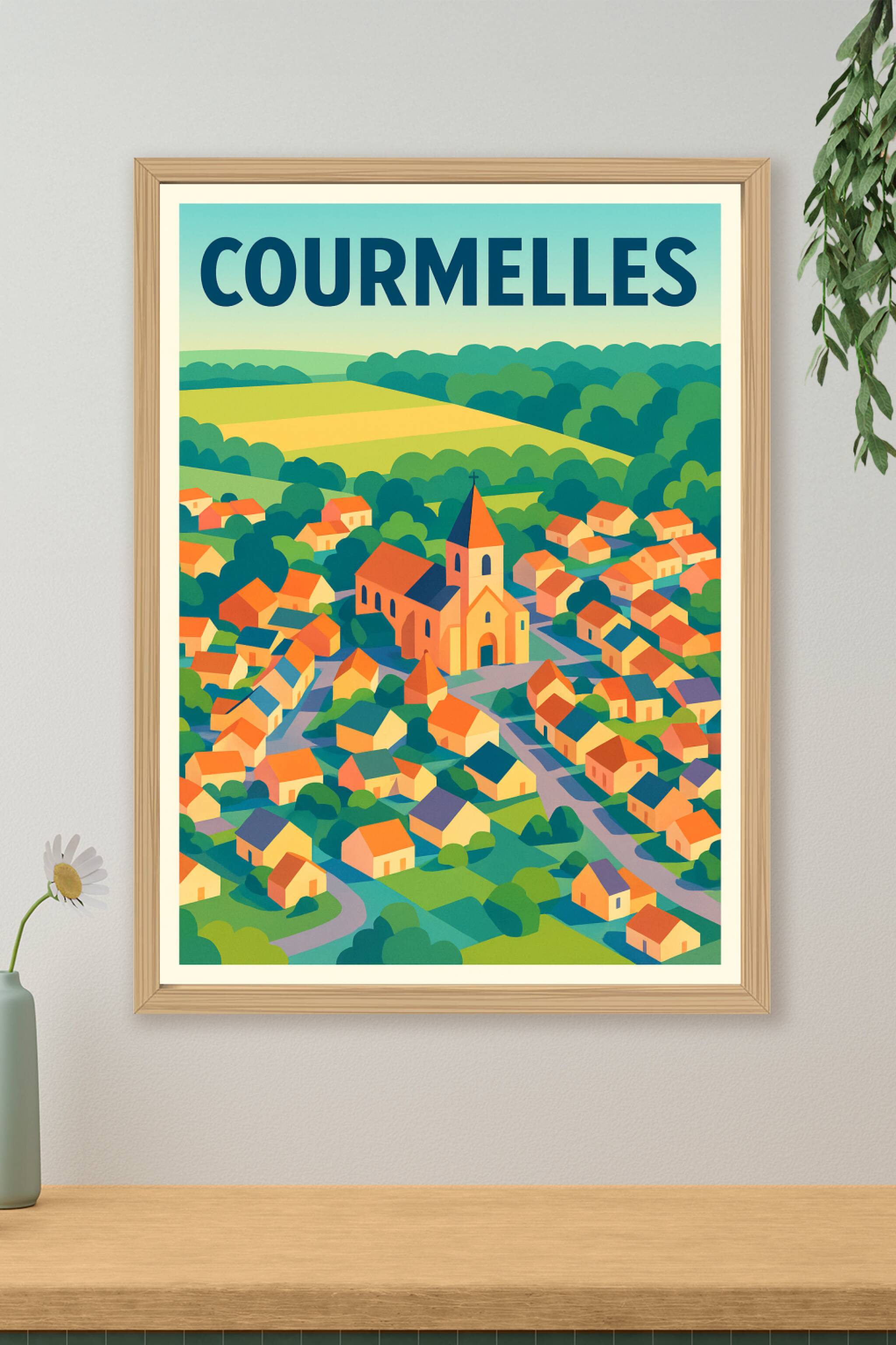 Affiche de Courmelles - Charme et sérénité villageoise