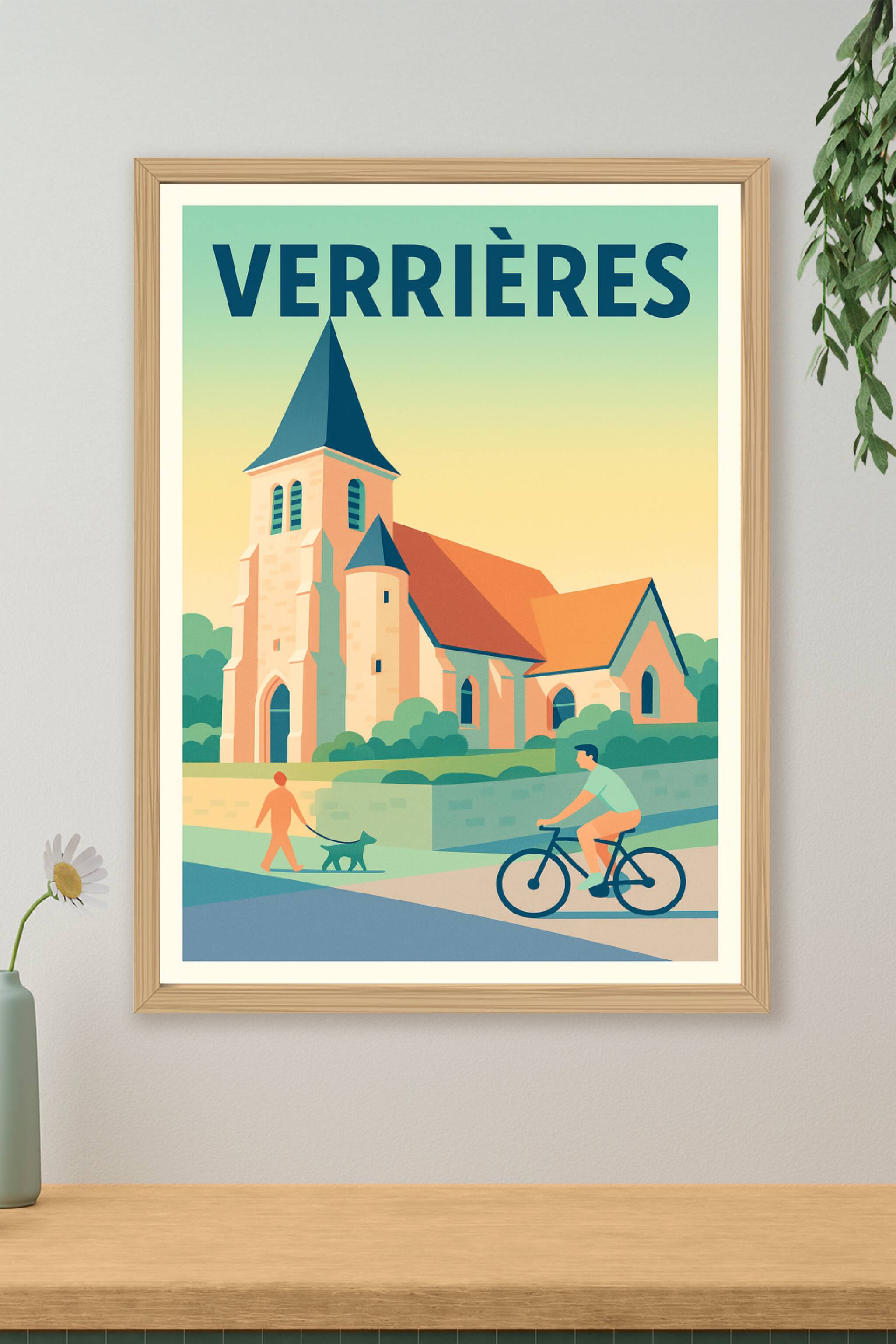 Affiche de Verrières - Charme bucolique et douceur de vivre