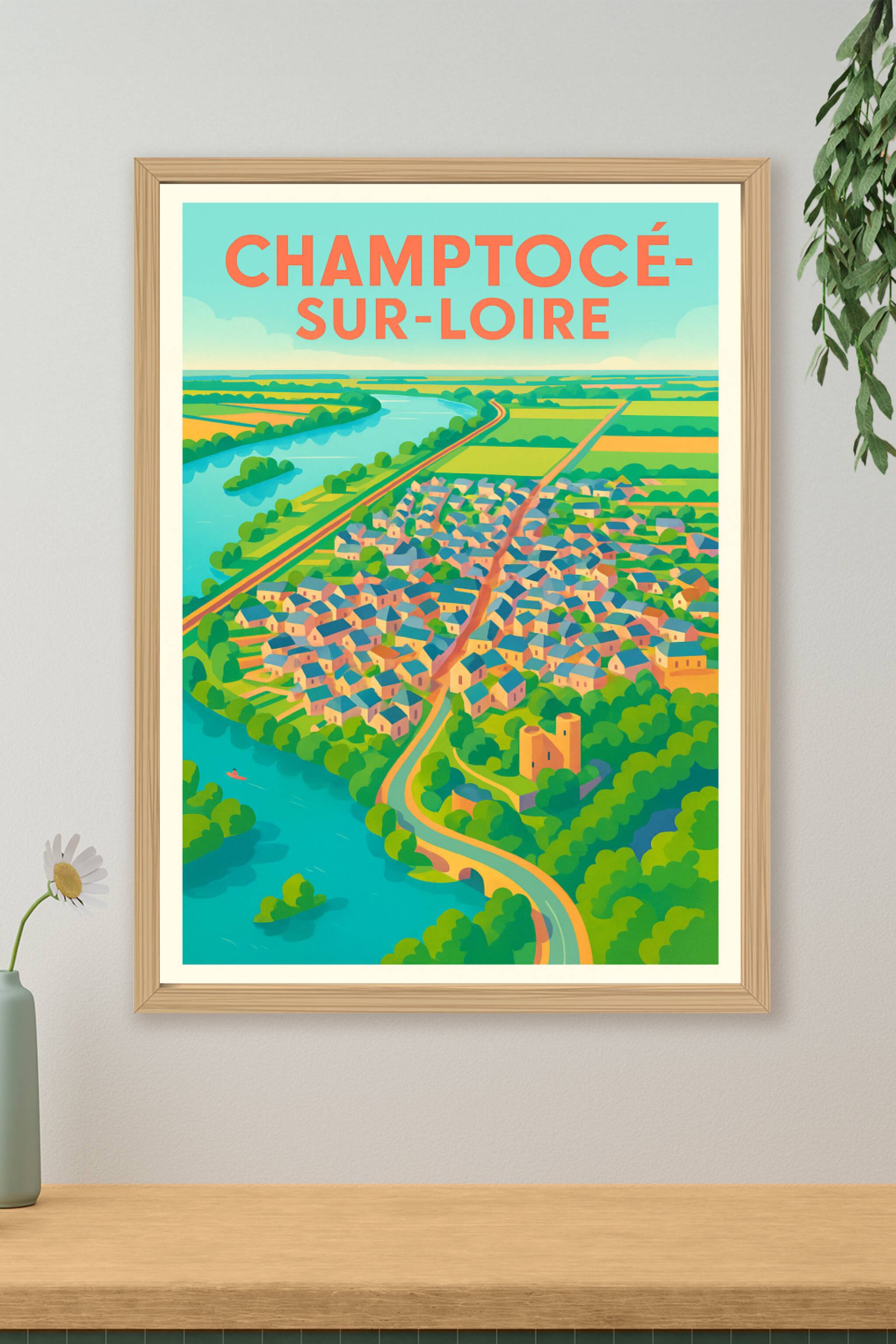 Affiche de Champtocé-sur-Loire - Authenticité et Charme Ligérien