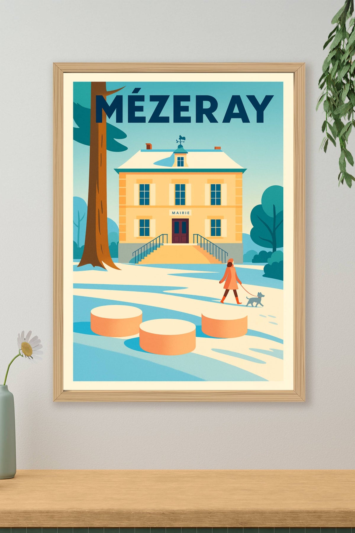 Affiche de Mézeray - Élégance et douceur à la mairie