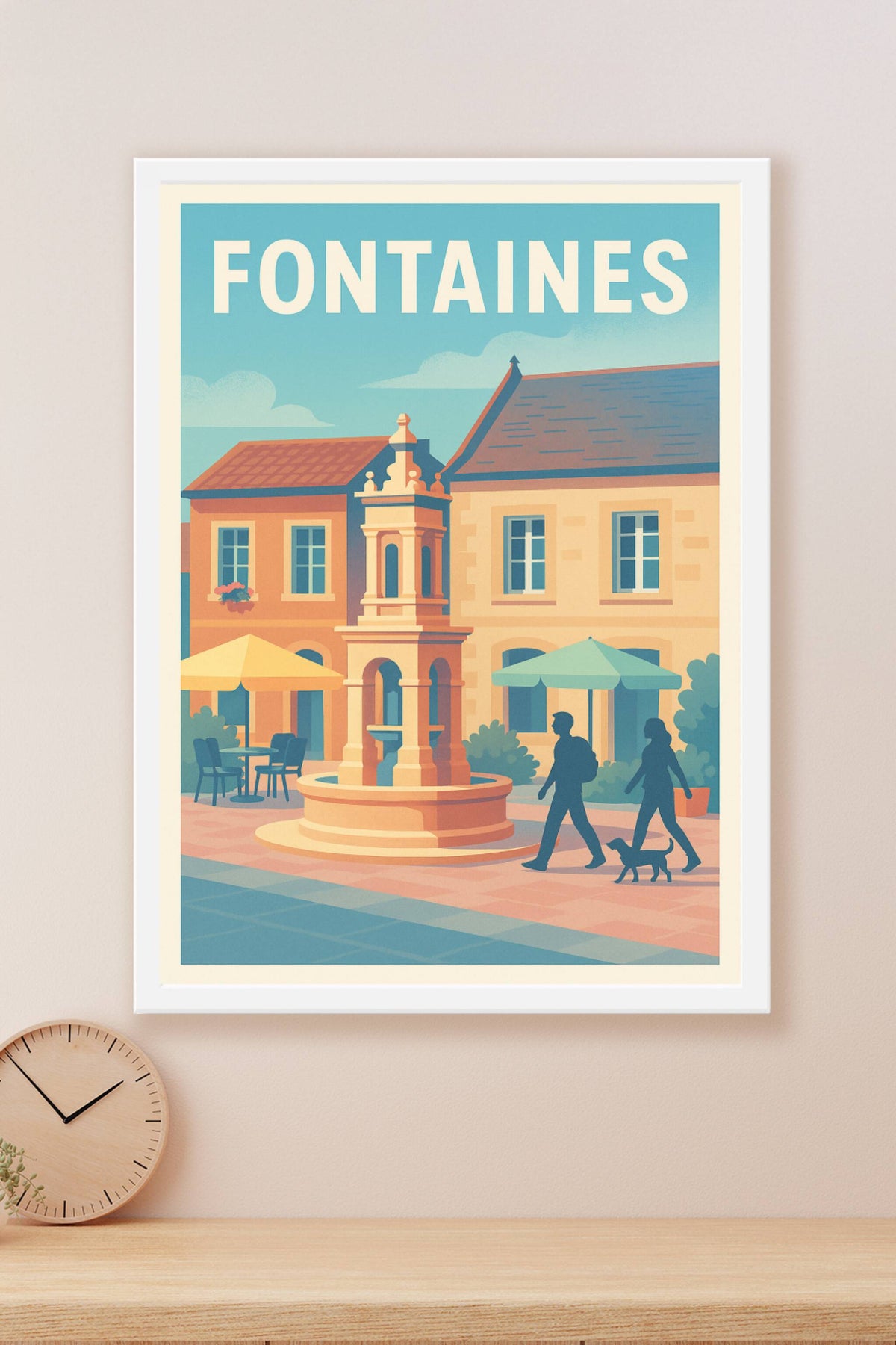 Affiche de Fontaines - Charme et sérénité au cœur du village