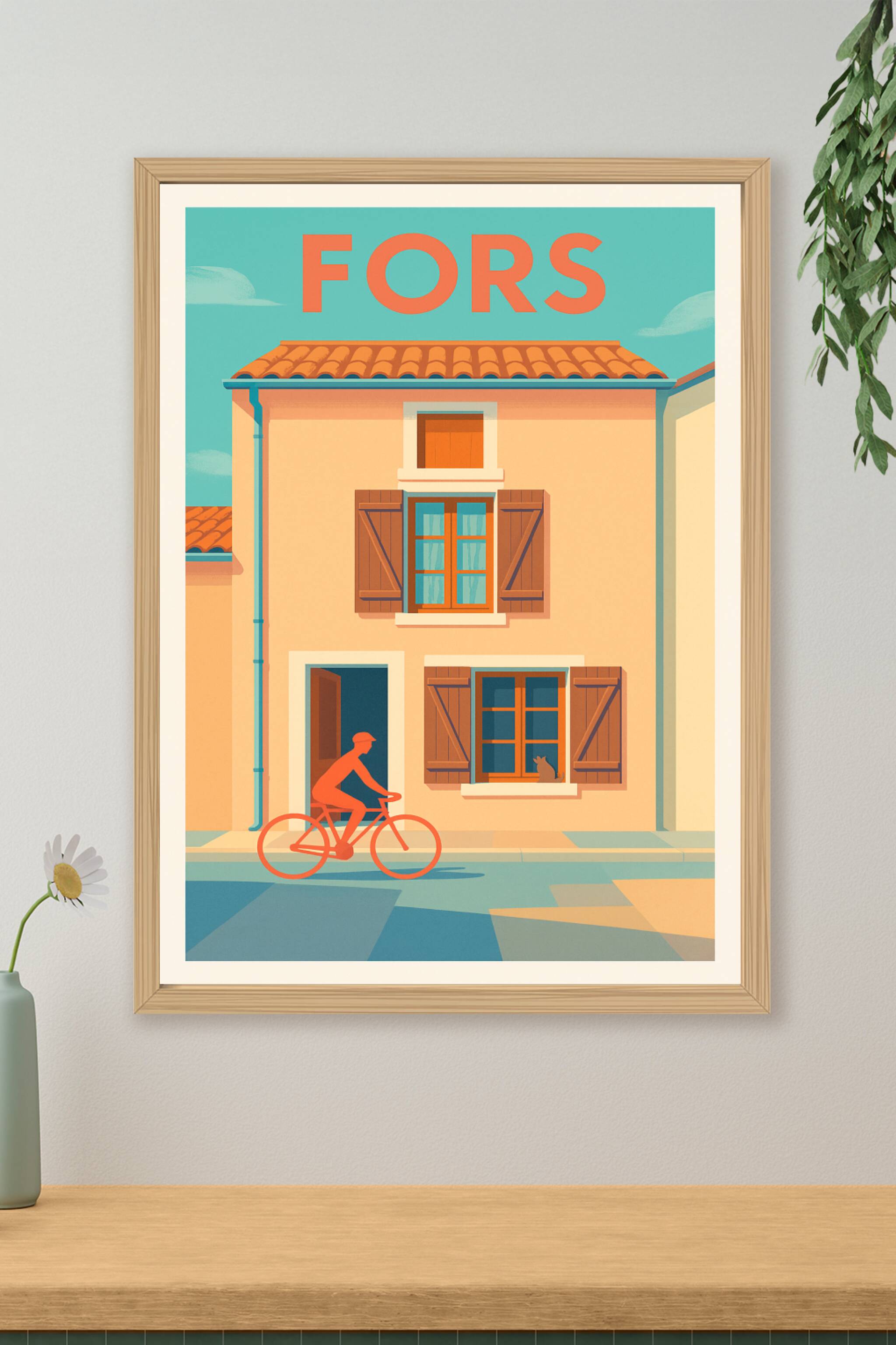 Affiche de Fors - Douceur de vie à vélo sous le soleil méridional
