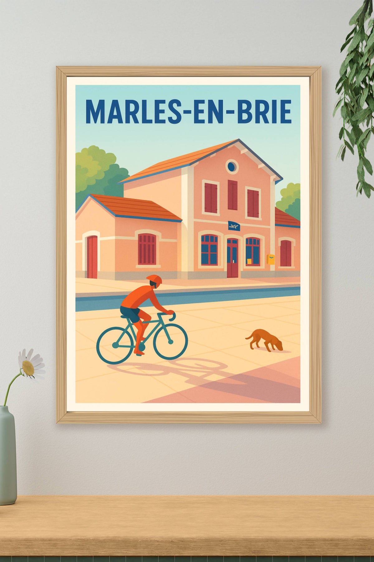 Affiche de Marles-en-Brie - Charme et sérénité à vélo