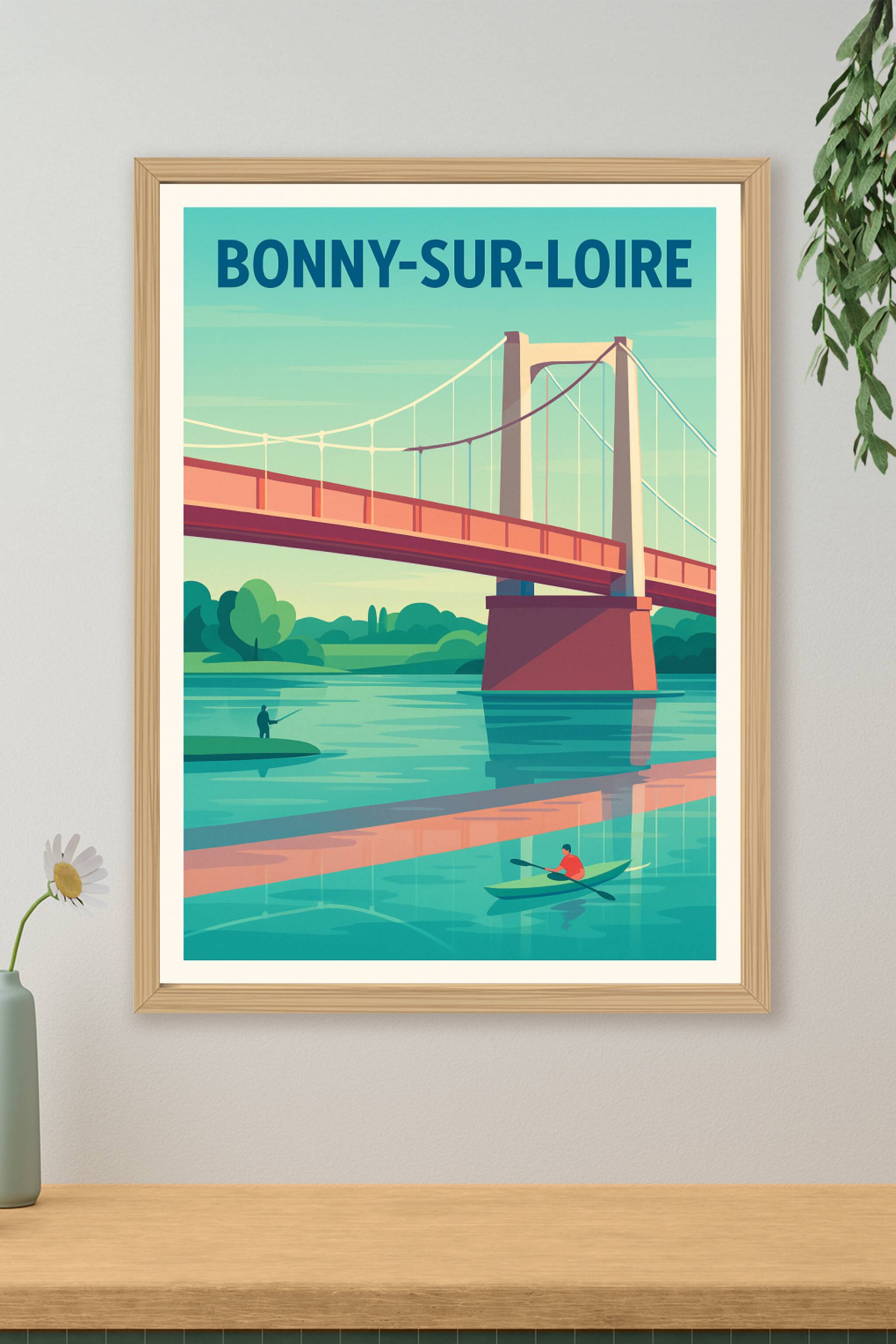Affiche de Bonny-sur-Loire - Charme et sérénité au fil de l'eau