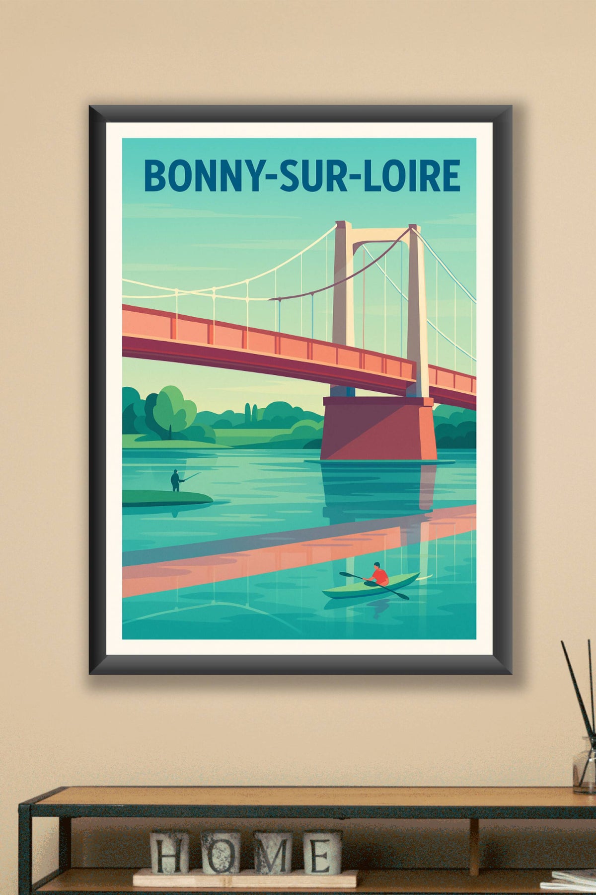 Affiche de Bonny-sur-Loire - Charme et sérénité au fil de l'eau