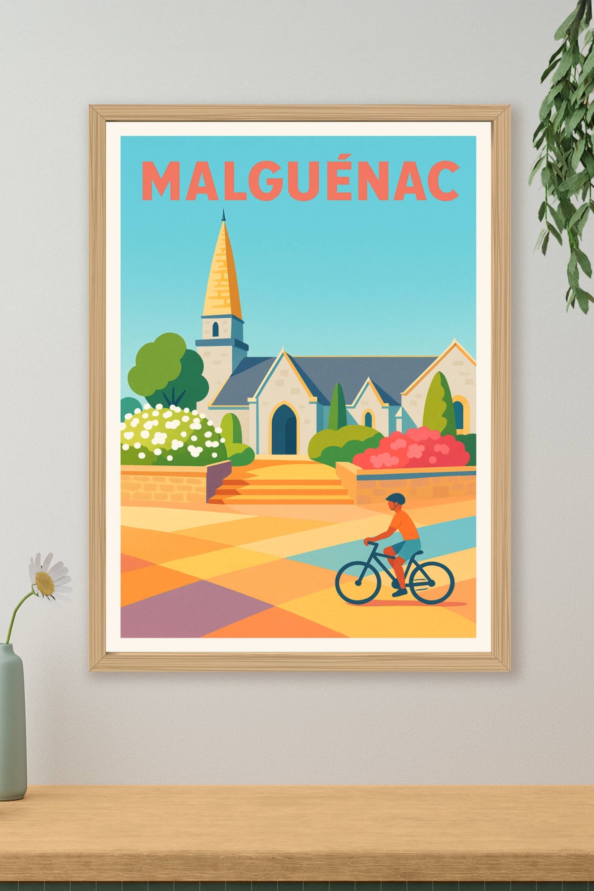 Affiche de Malguénac - Charme et sérénité en Bretagne