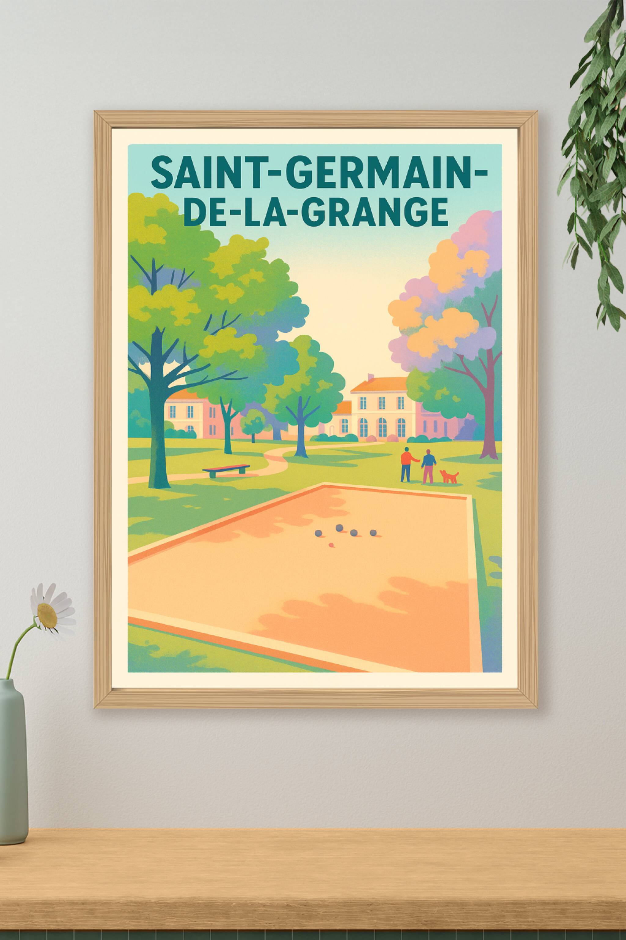 Affiche de Saint-Germain-de-la-Grange - Pause bucolique en plein air