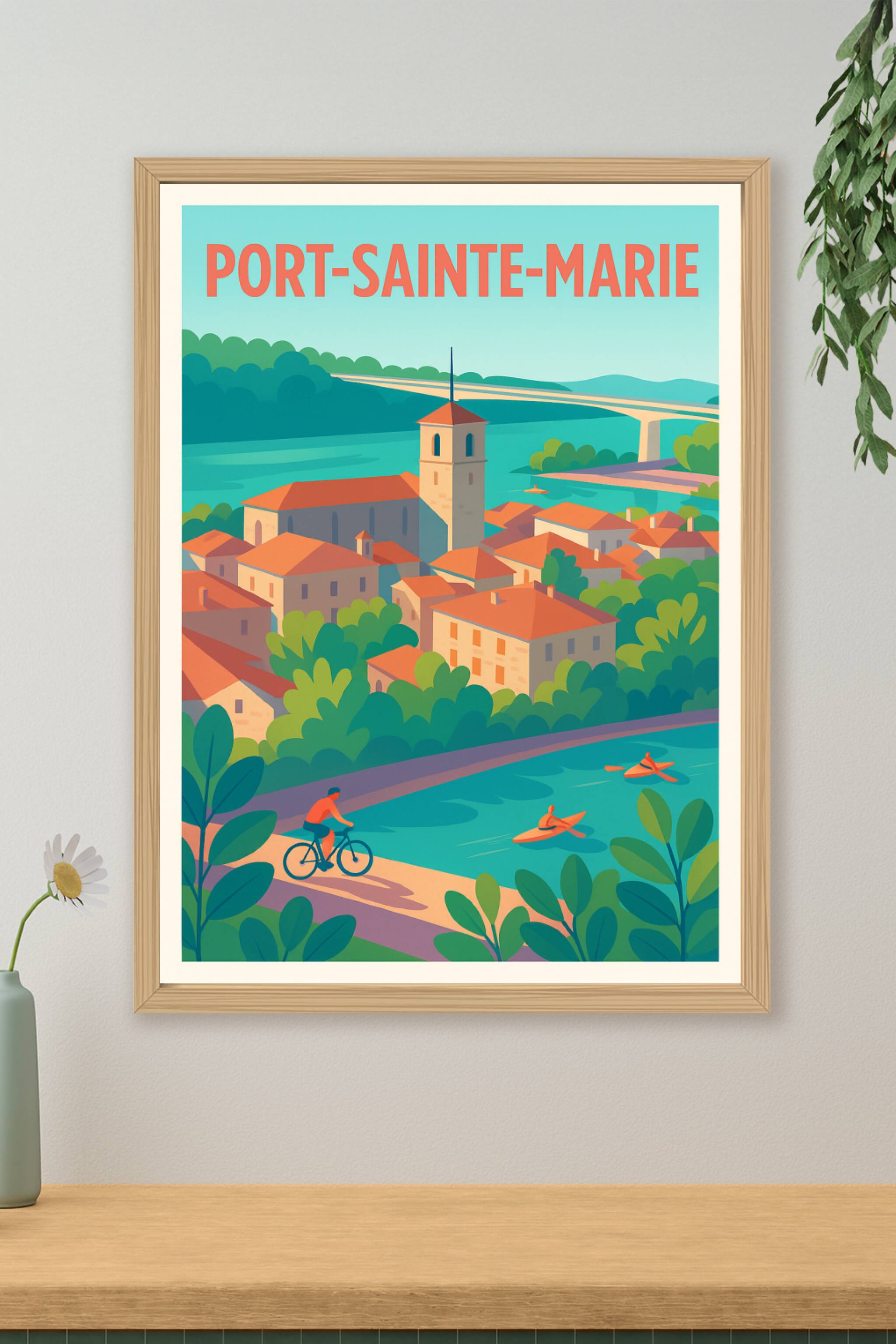 Affiche de Port-Sainte-Marie - Charme et nature au bord de l'eau