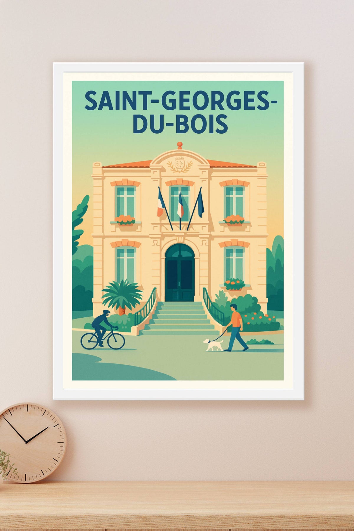 Affiche de Saint-Georges-du-Bois - Charme et vie locale au cœur de la mairie