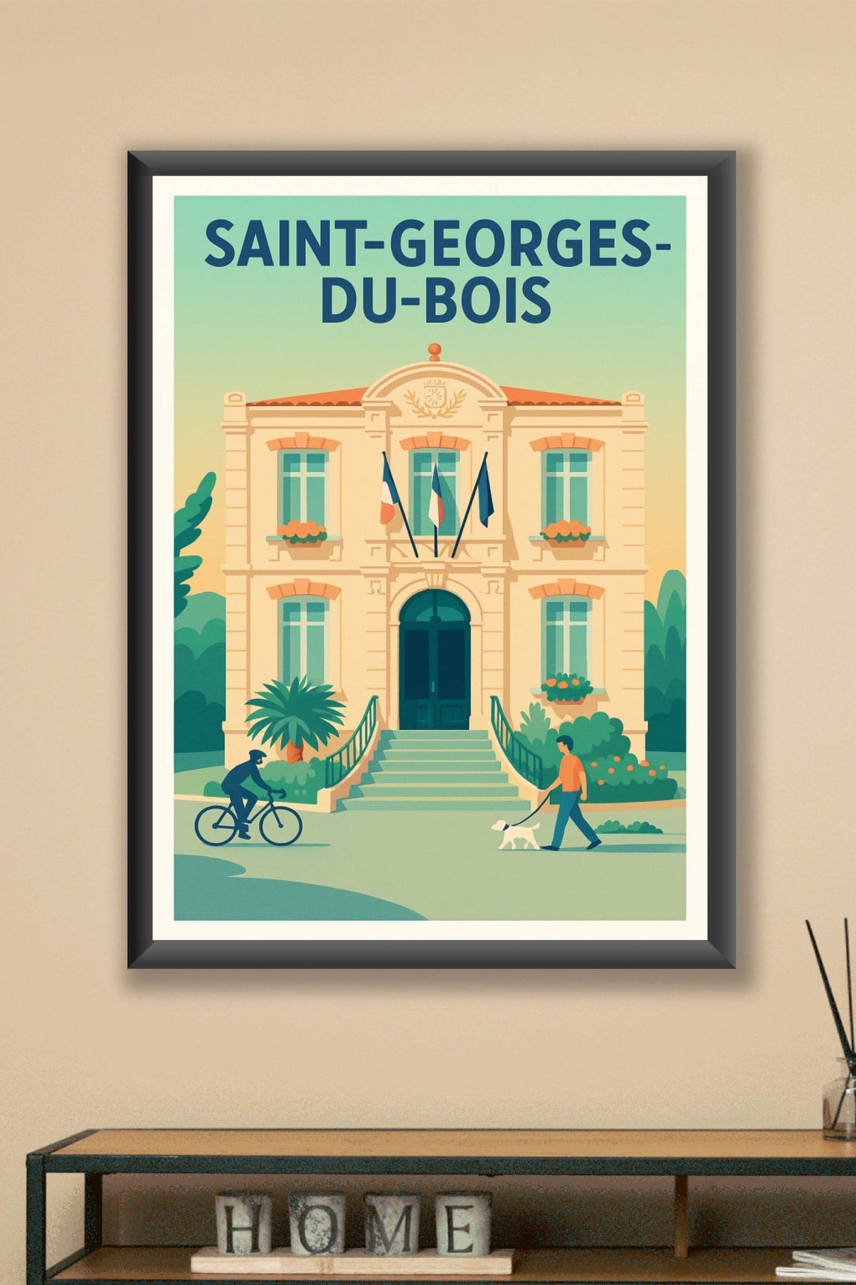 Affiche de Saint-Georges-du-Bois - Charme et vie locale au cœur de la mairie