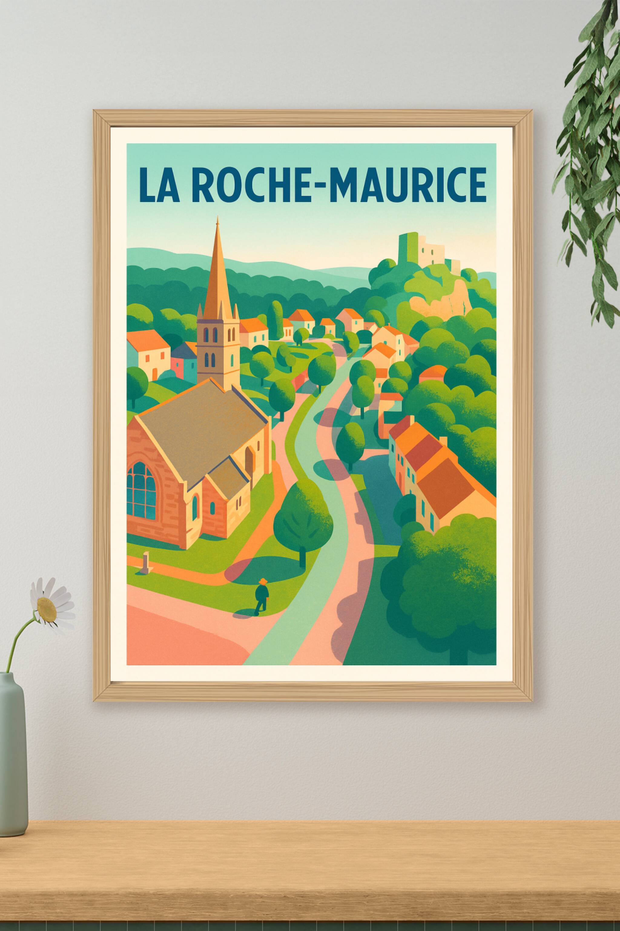 Affiche de La Roche-Maurice - Charme et douceur d'un village breton