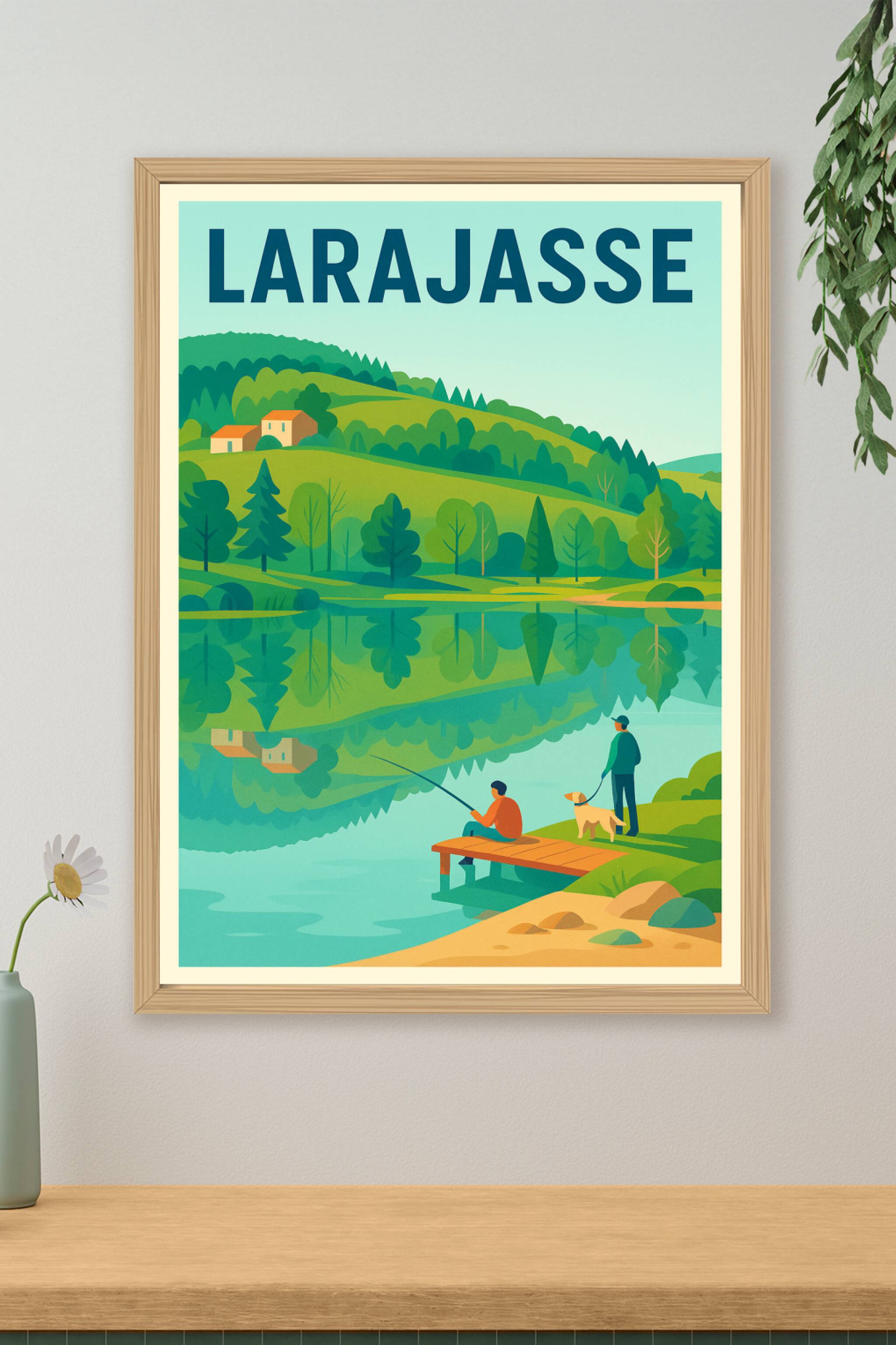 Affiche de Larajasse - Évasion et sérénité au cœur de la nature