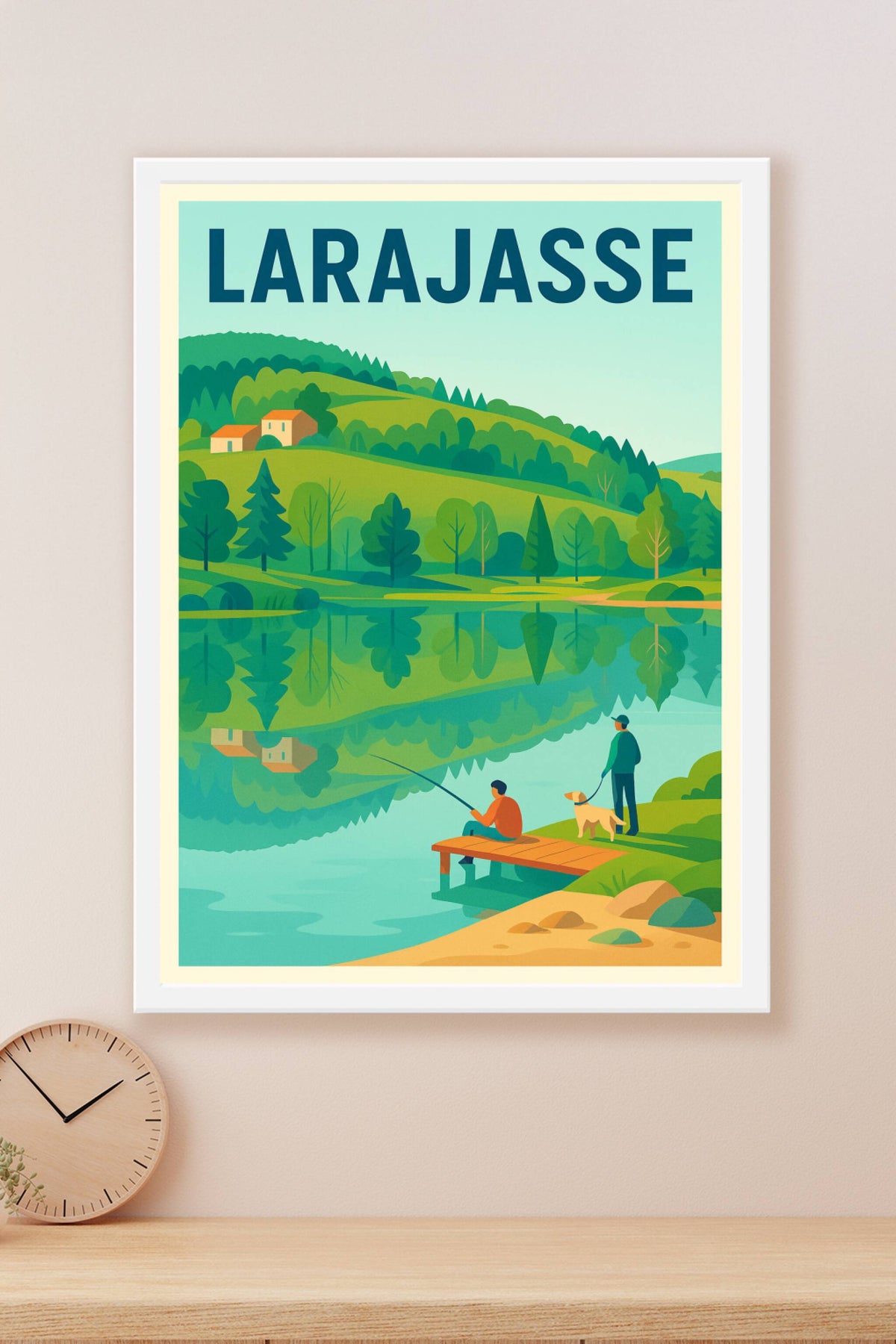 Affiche de Larajasse - Évasion et sérénité au cœur de la nature