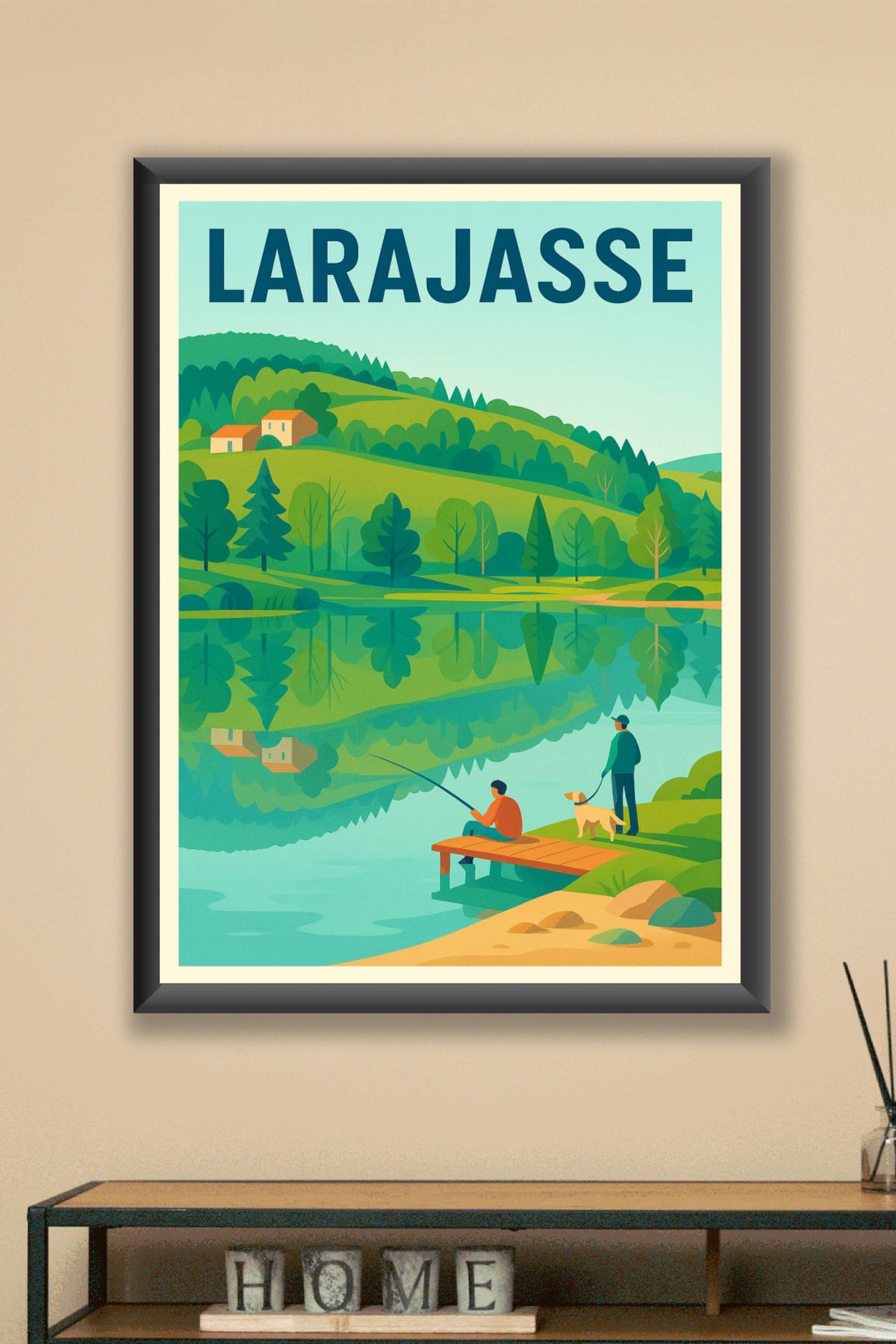 Affiche de Larajasse - Évasion et sérénité au cœur de la nature