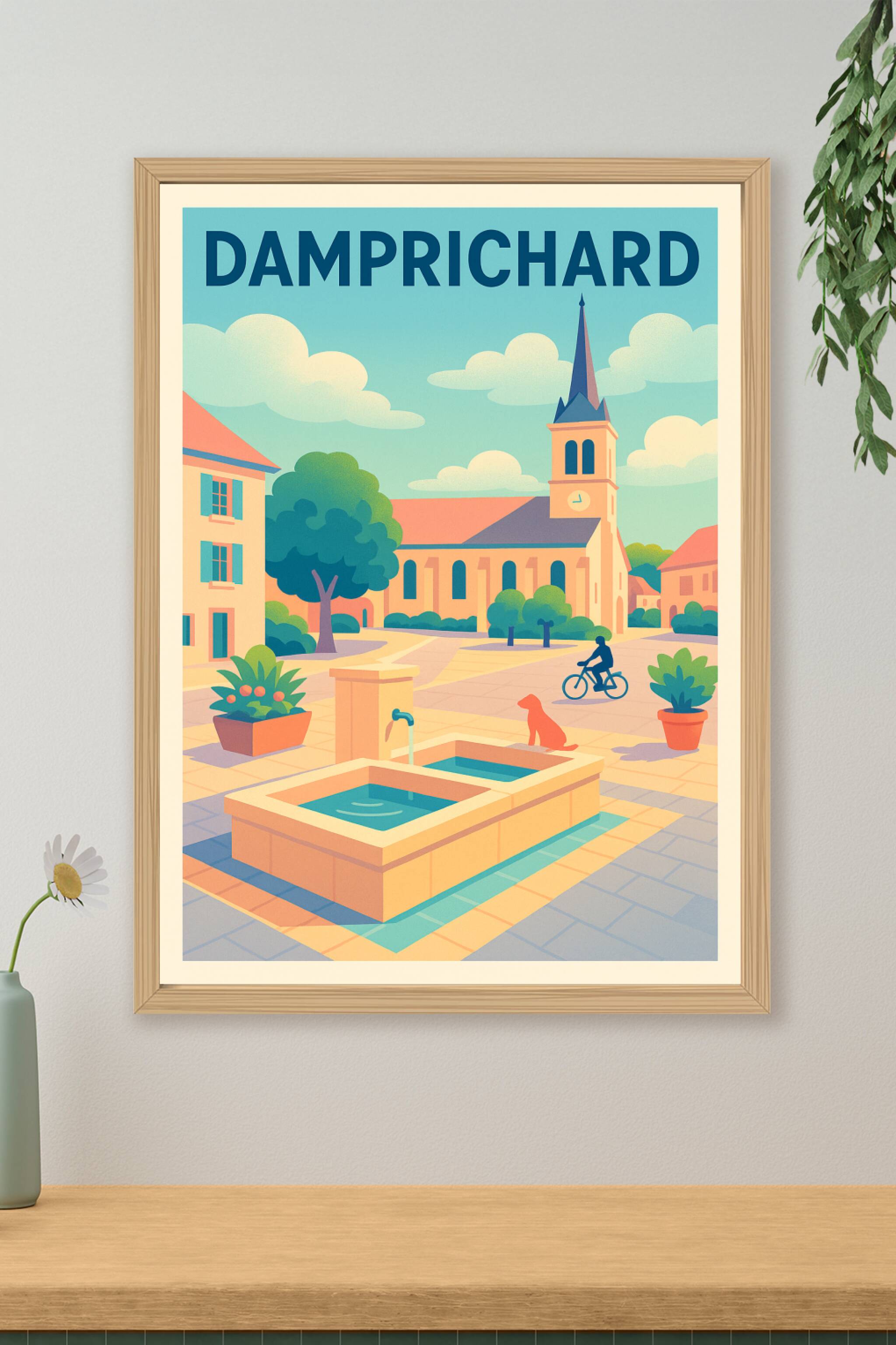 Affiche de Damprichard - Charme et sérénité au cœur du village
