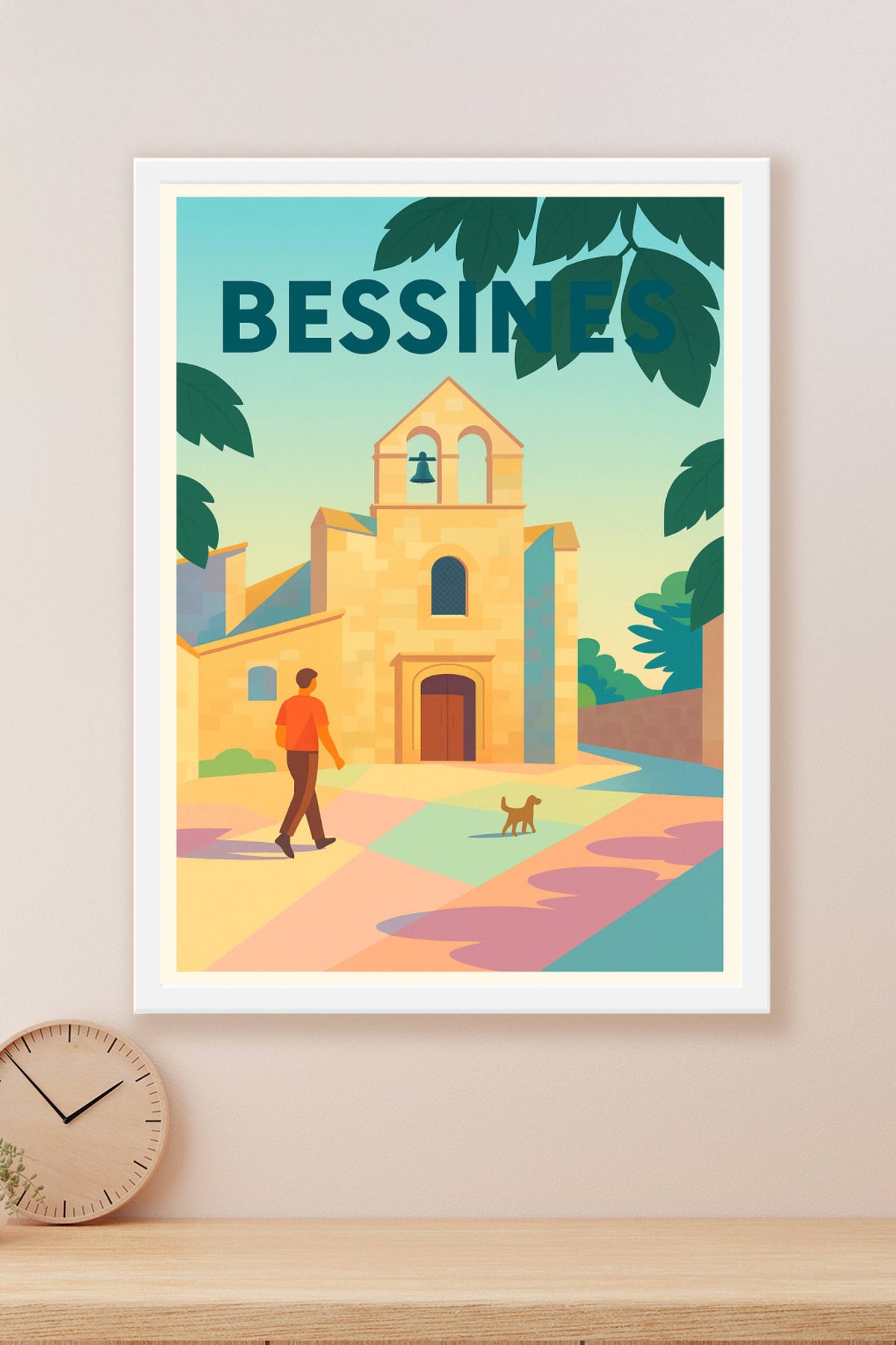 Affiche de Bessines - Un instant paisible au cœur du village