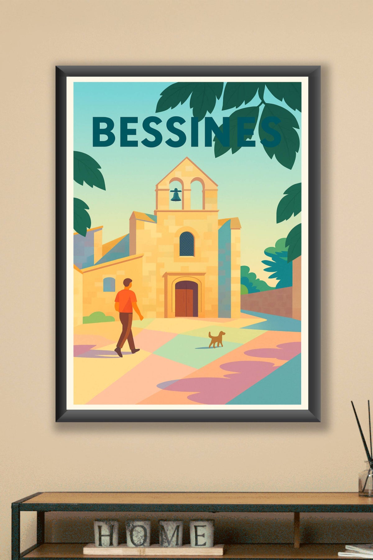 Affiche de Bessines - Un instant paisible au cœur du village