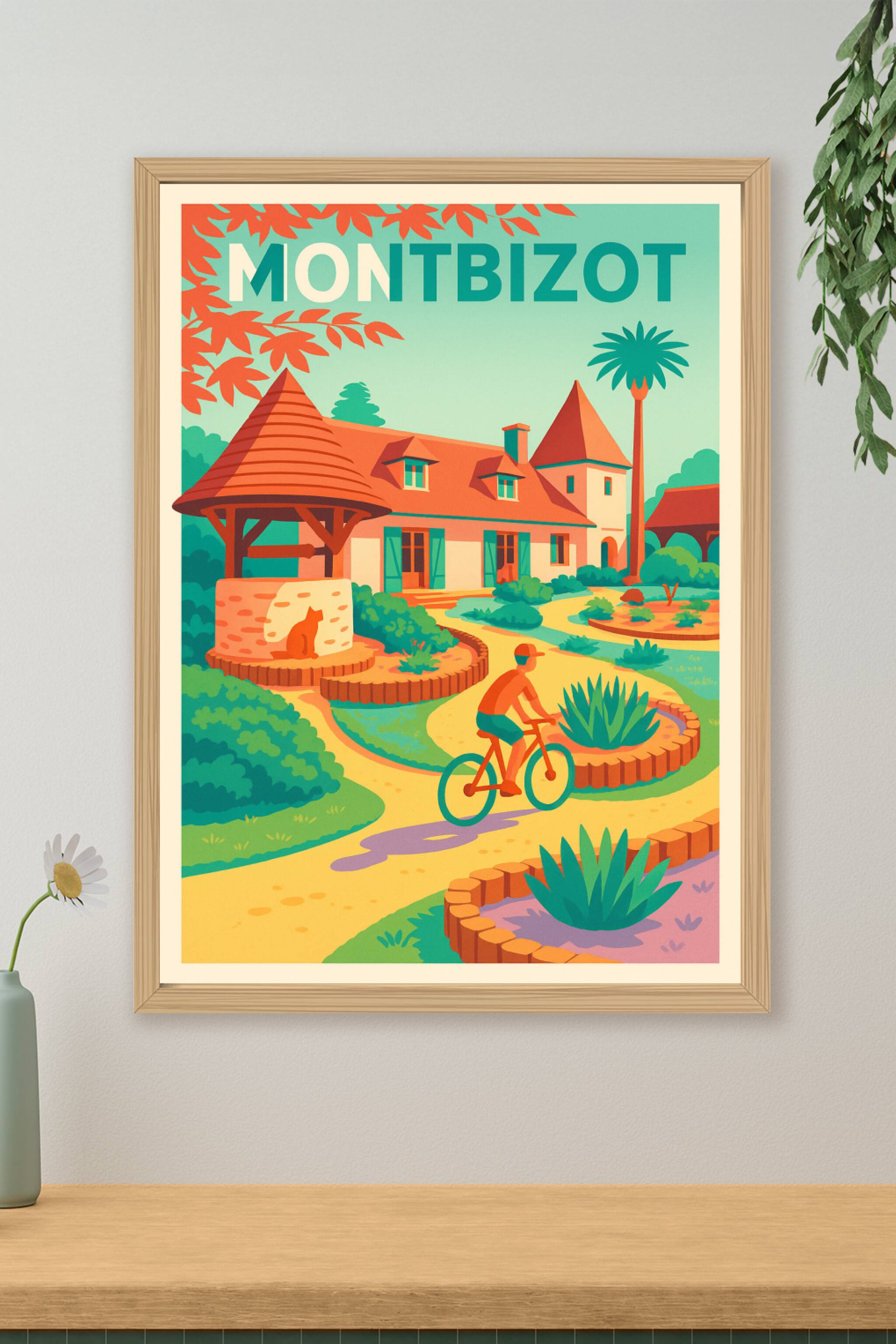 Affiche de Montbizot - Charme bucolique et douceur de vivre