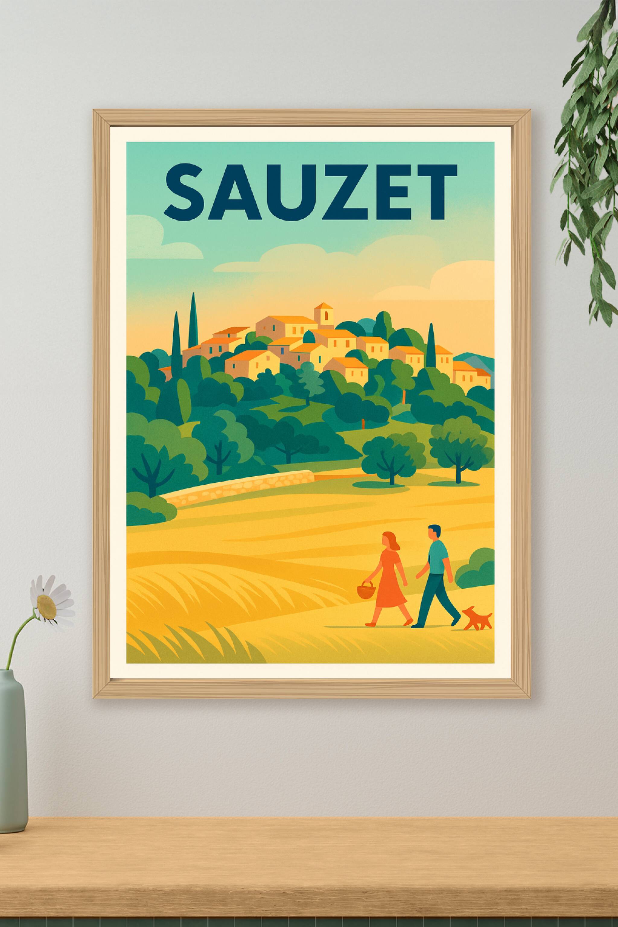 Affiche de Sauzet - Balade champêtre au cœur du village