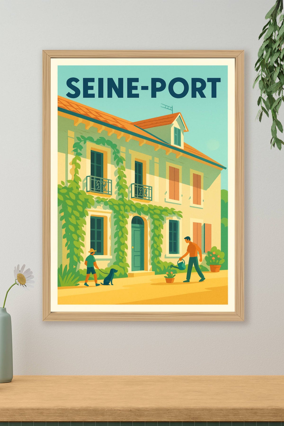 Affiche de Seine-Port - Charme et douceur de vie en bord de Seine
