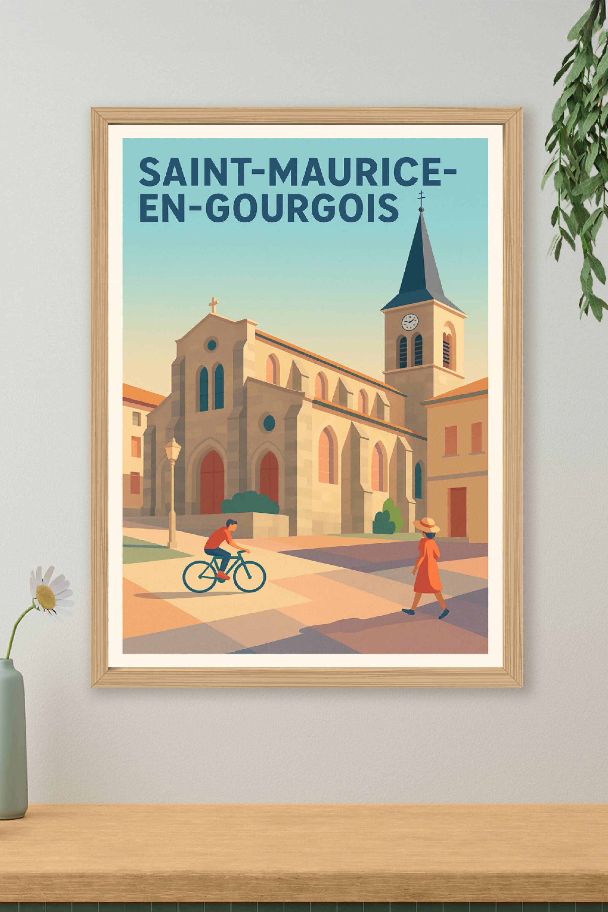 Affiche de Saint-Maurice-en-Gourgois - Charme et sérénité au cœur du village