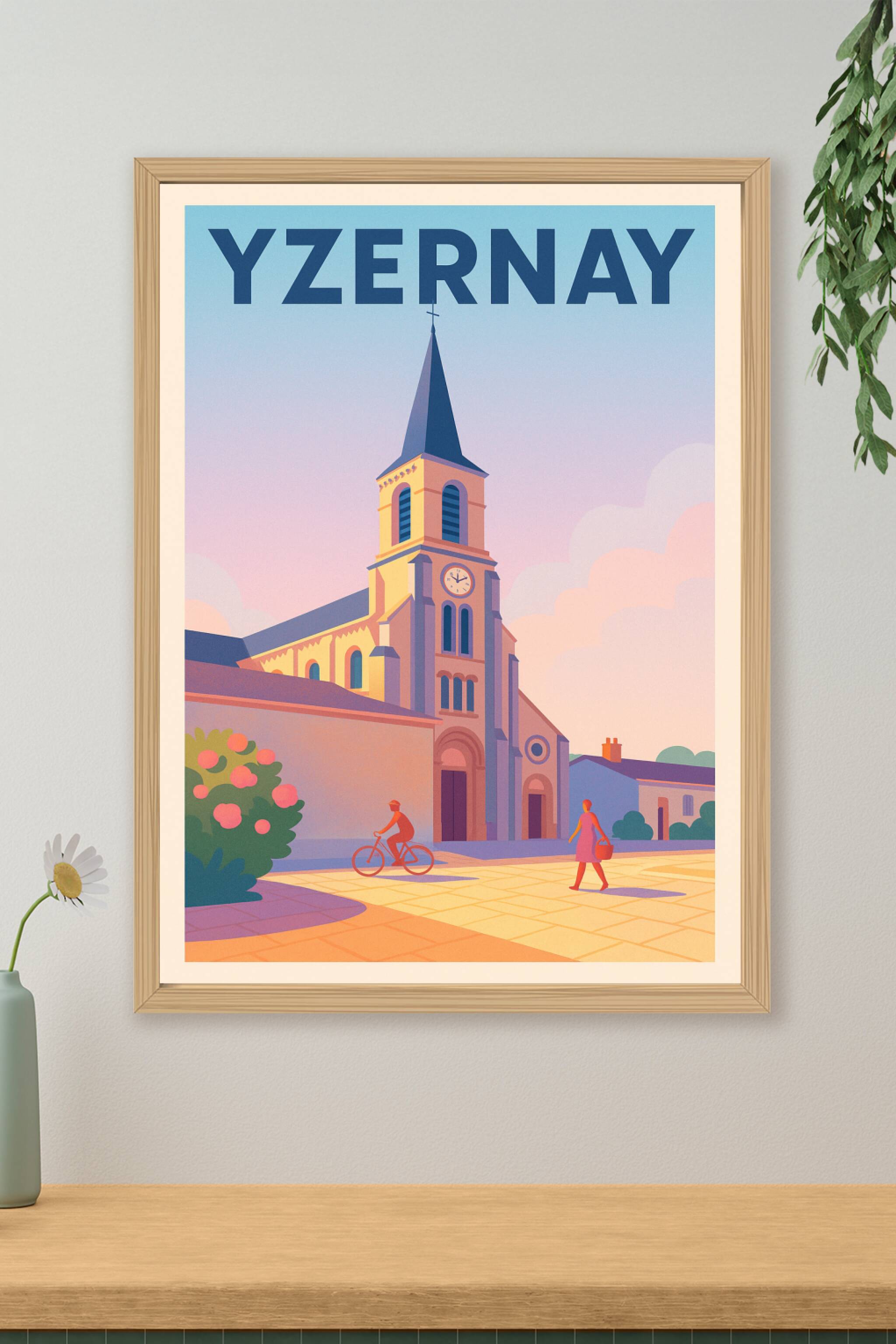 Affiche de Yzernay - Sérénité et charme au cœur du village