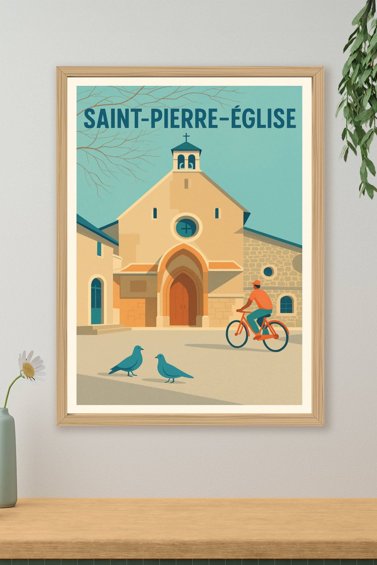 Affiche de Saint-Pierre-Église - Charme et sérénité au cœur du village