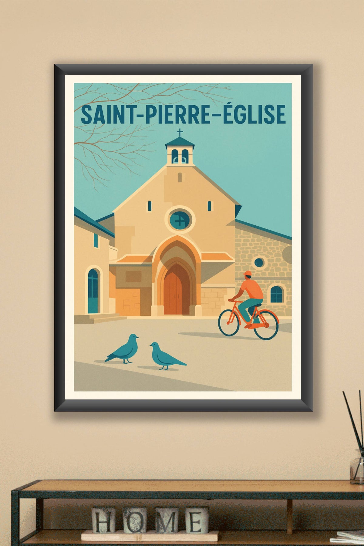 Affiche de Saint-Pierre-Église - Charme et sérénité au cœur du village