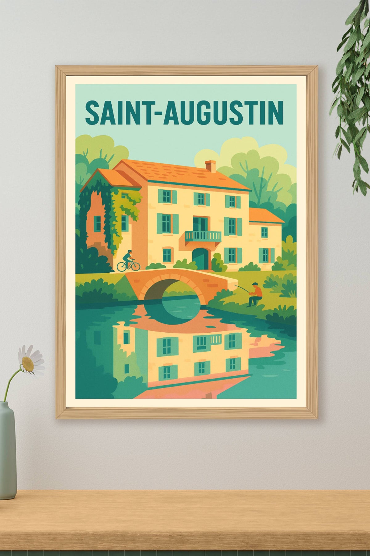 Affiche de Saint-Augustin - Charme bucolique et douceur de vivre