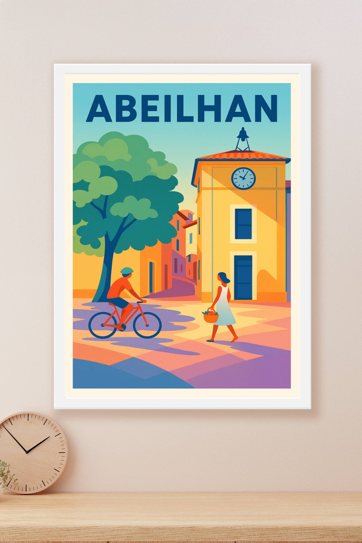 Affiche de Abeilhan - L'élégance douce d'un village ensoleillé