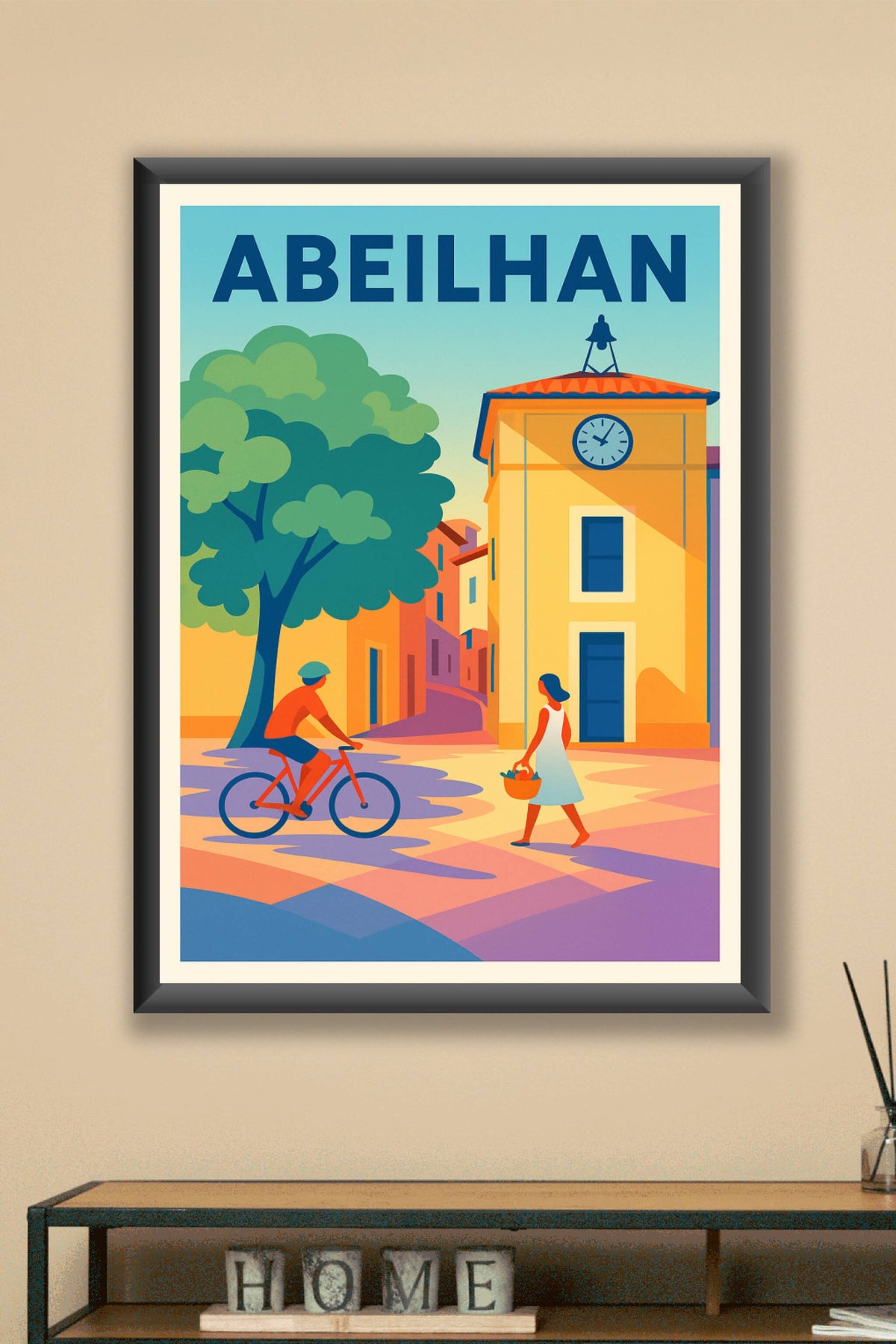 Affiche de Abeilhan - L'élégance douce d'un village ensoleillé