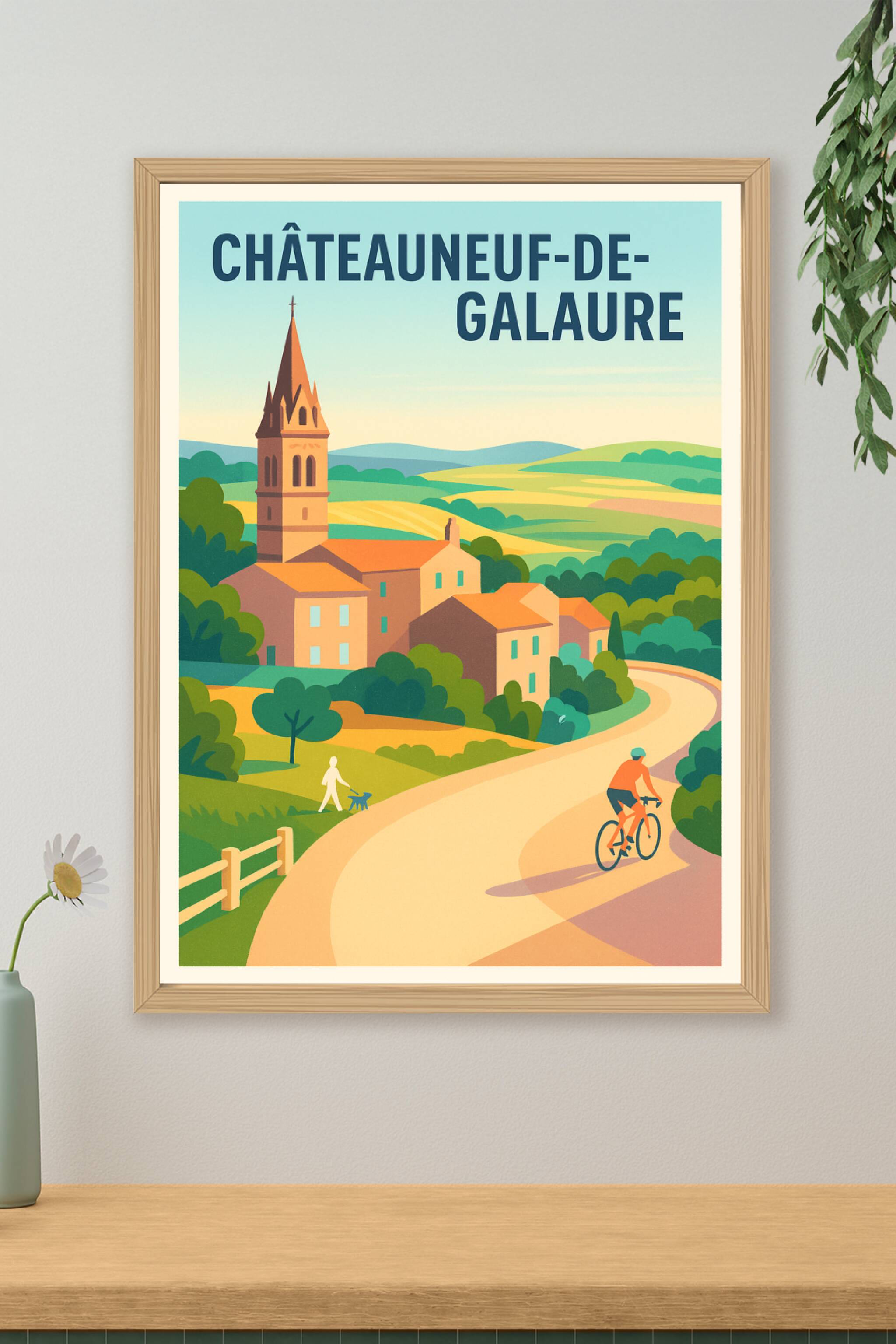 Affiche de Châteauneuf-de-Galaure - Charme et douceur de vivre en Drôme