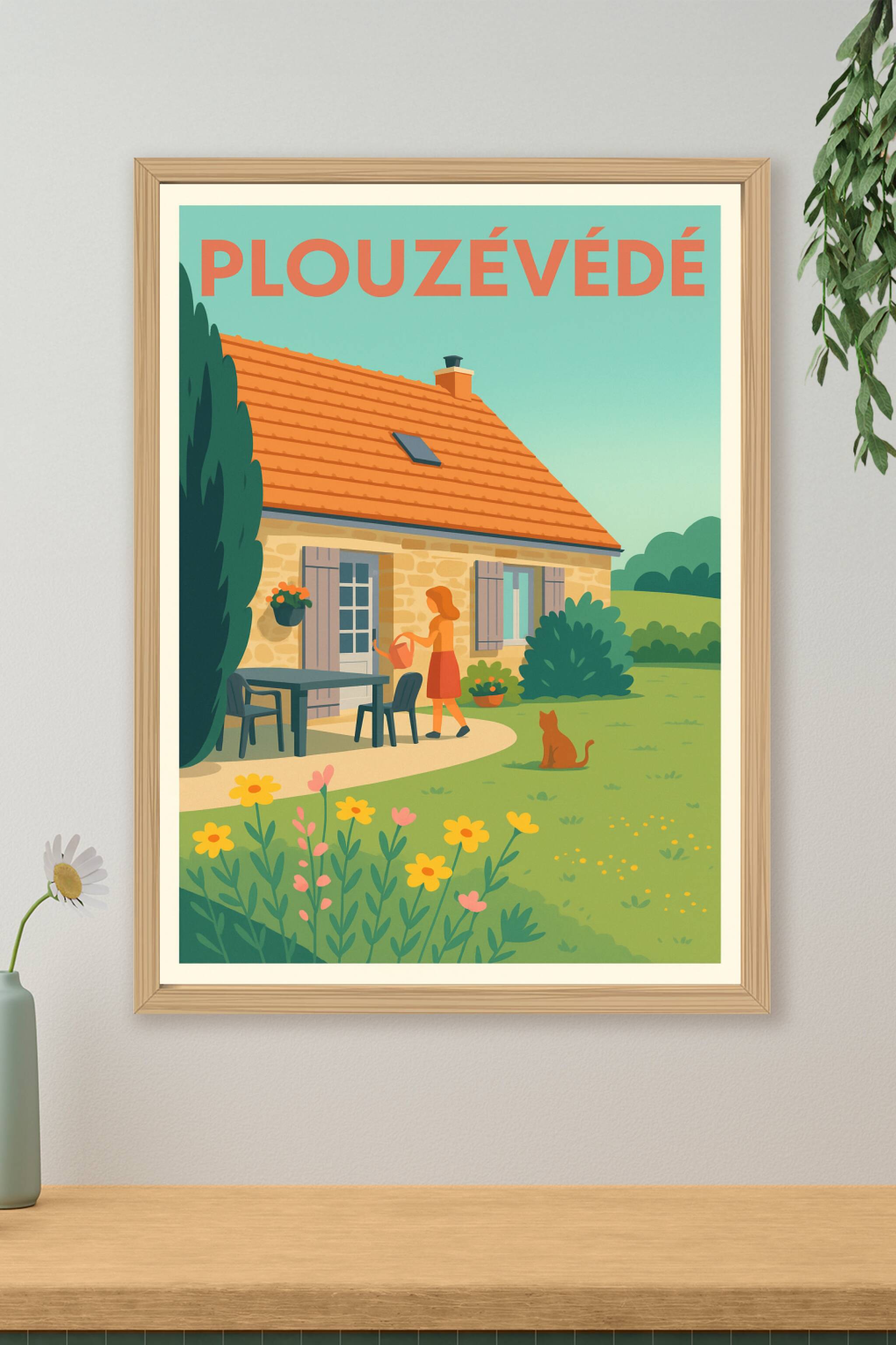 Affiche de Plouzévédé - Douceur de vie champêtre