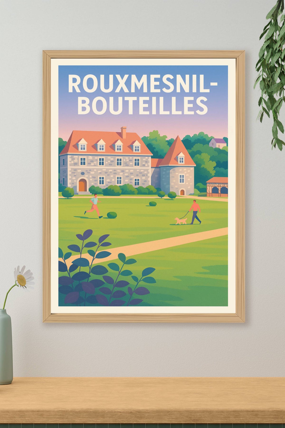 Affiche de Rouxmesnil-Bouteilles - Charme et nature au cœur du paysage normand