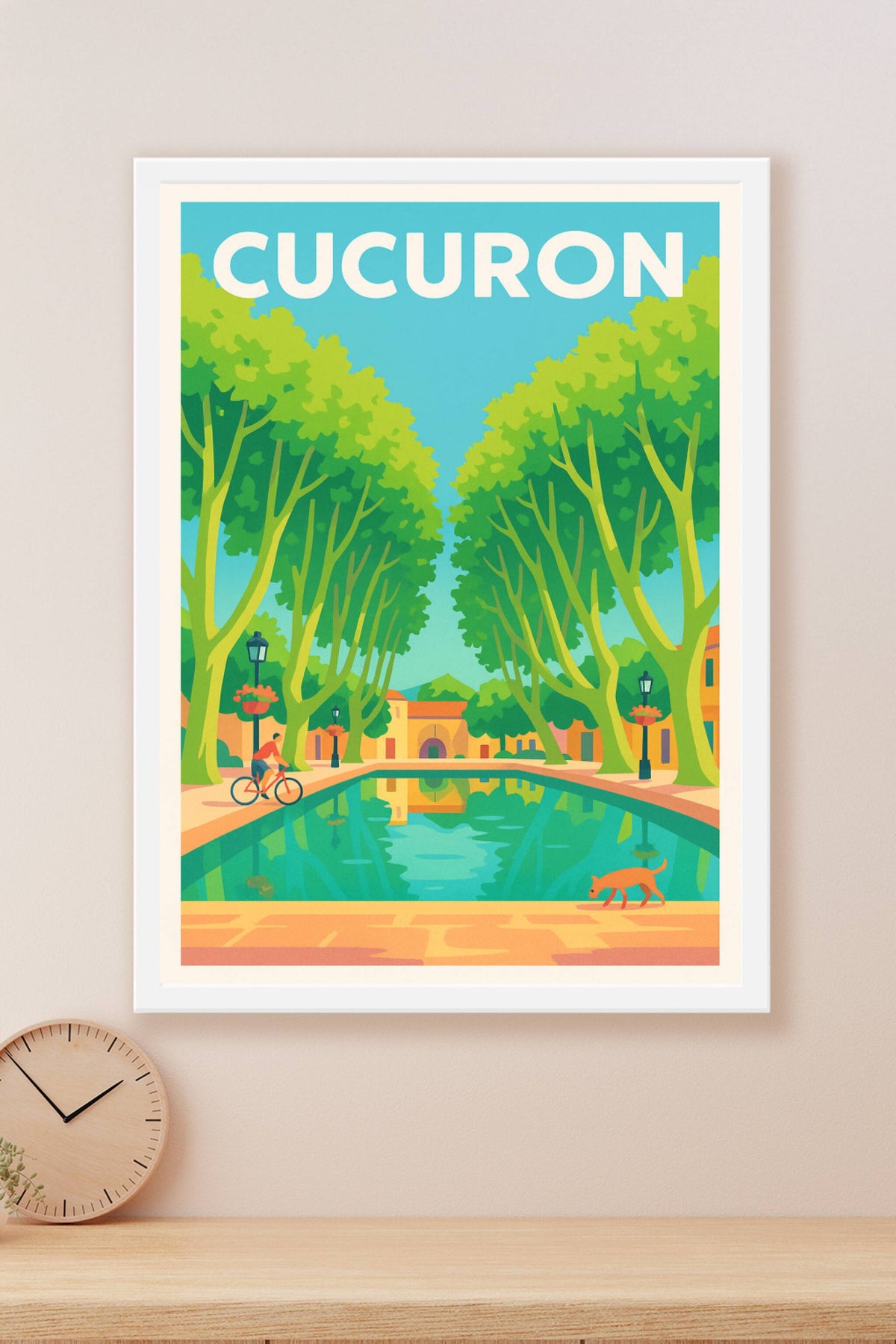 Affiche de Cucuron - Sérénité au Bord du Grand Bassin
