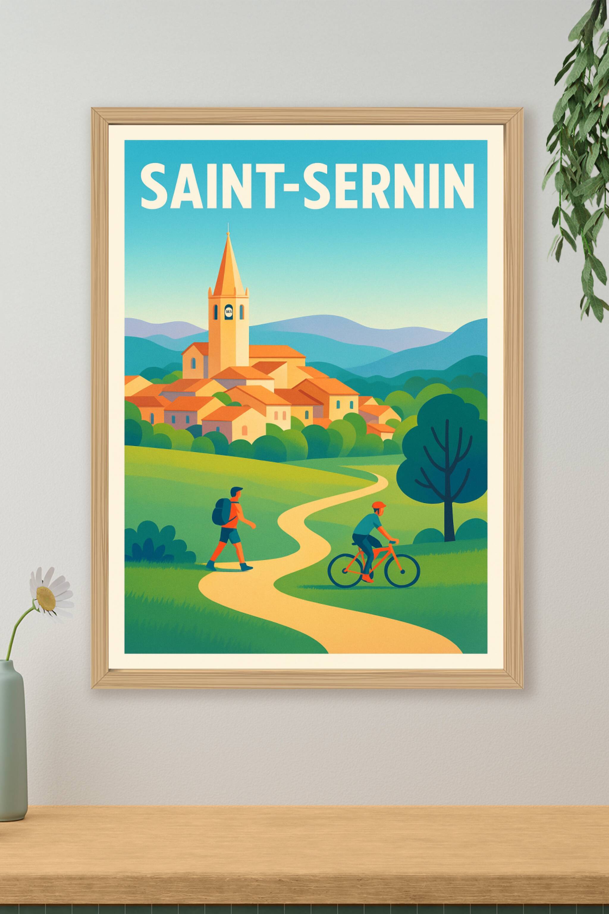 Affiche de Saint-Sernin - Escapade nature et patrimoine