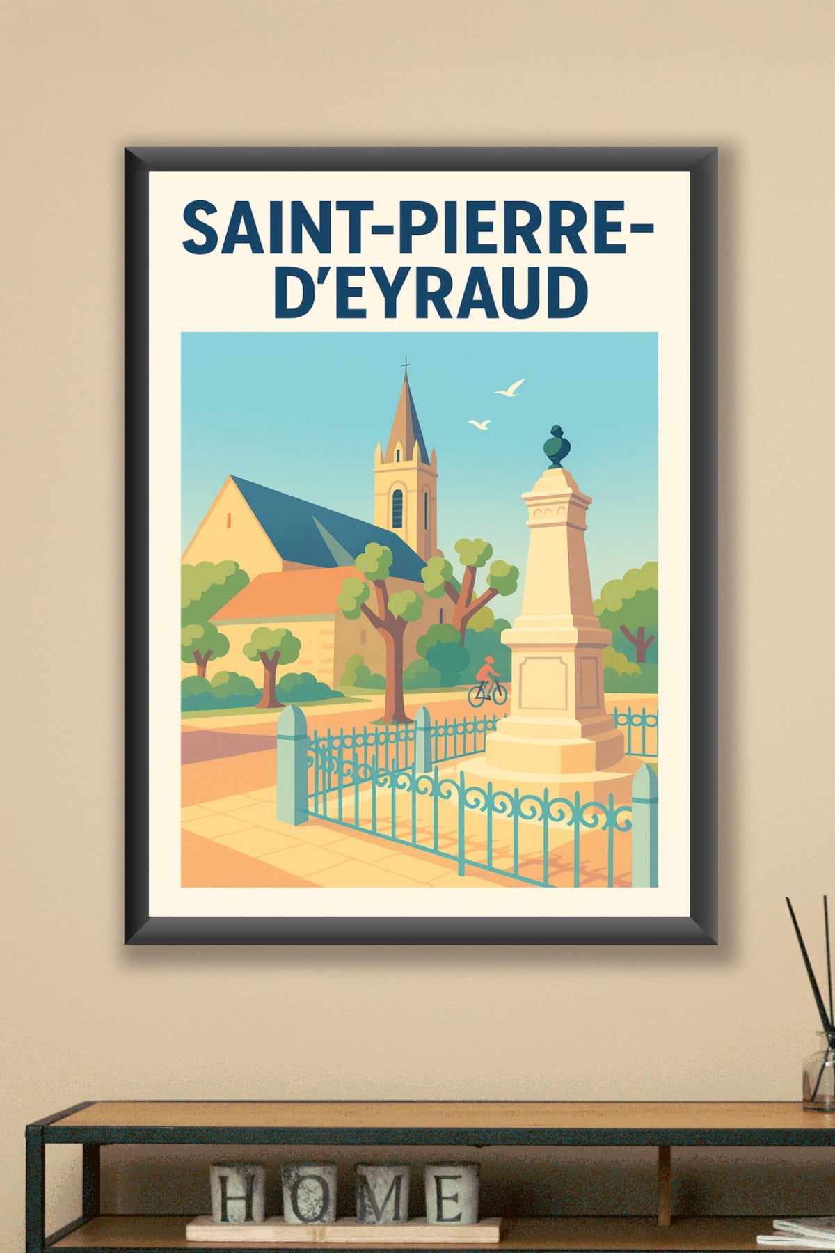 Affiche de Saint-Pierre-d'Eyraud - Charme et quiétude d'un village authentique
