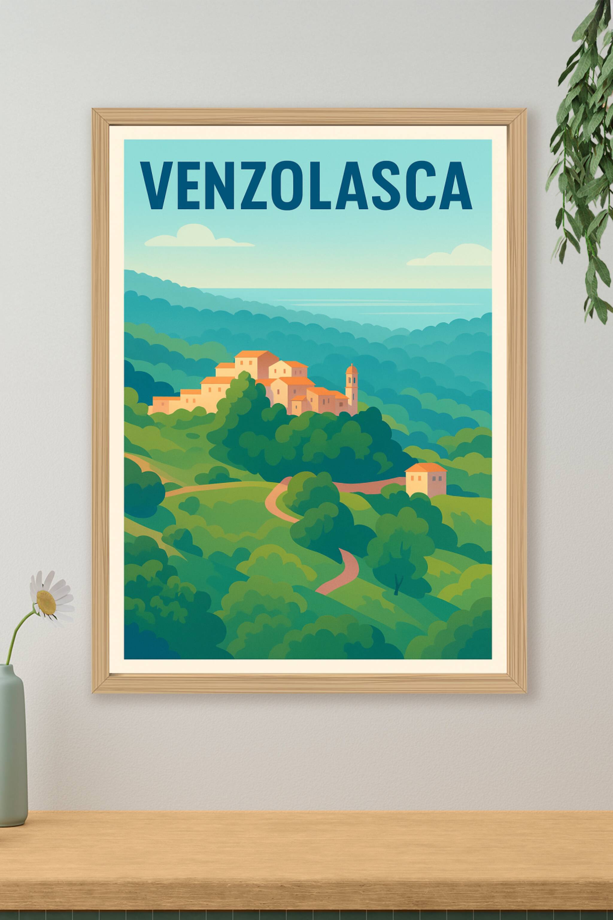 Affiche de Venzolasca - L'évasion bucolique au cœur de la nature corse