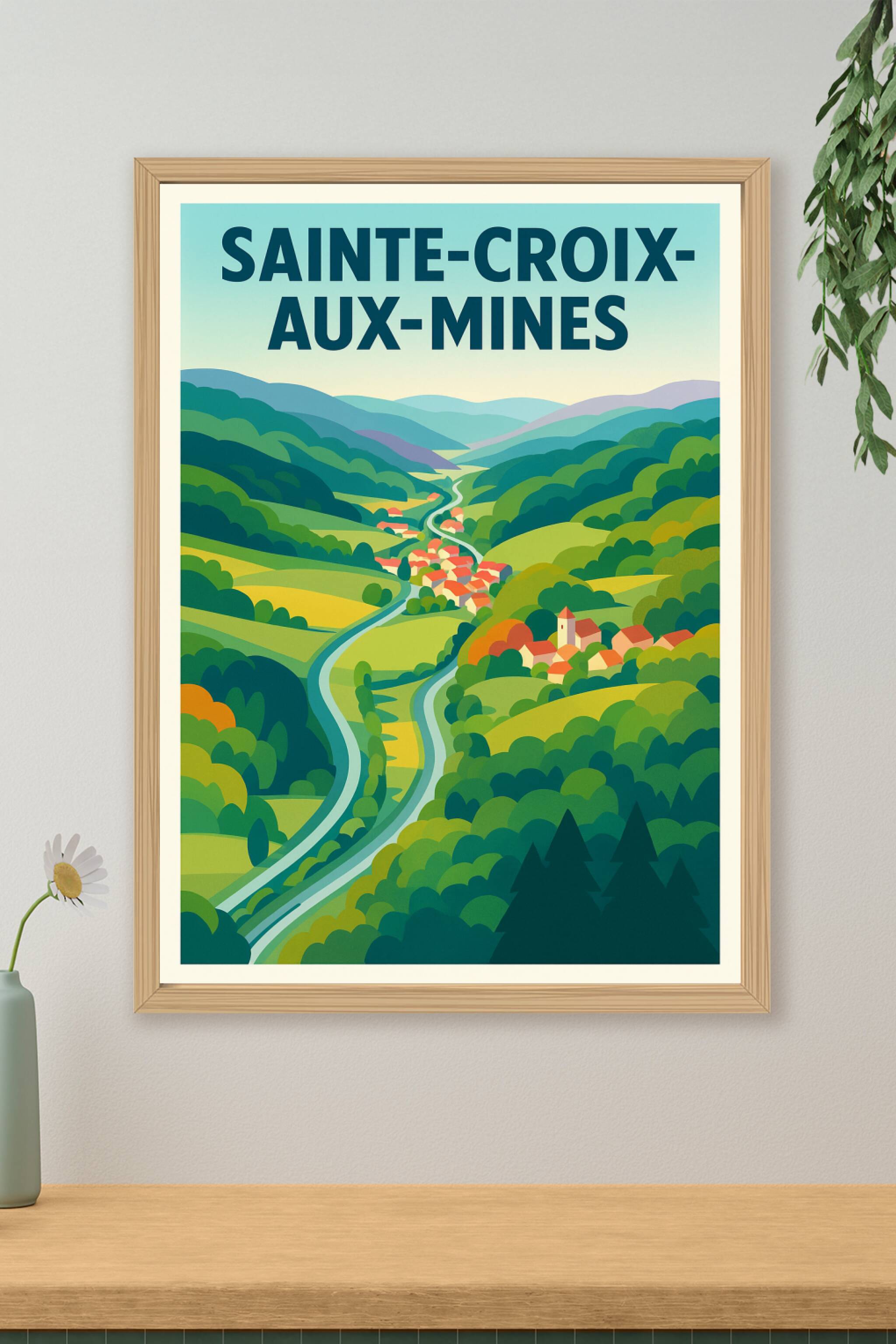 Affiche de Sainte-Croix-aux-Mines - Un havre de nature et de charme