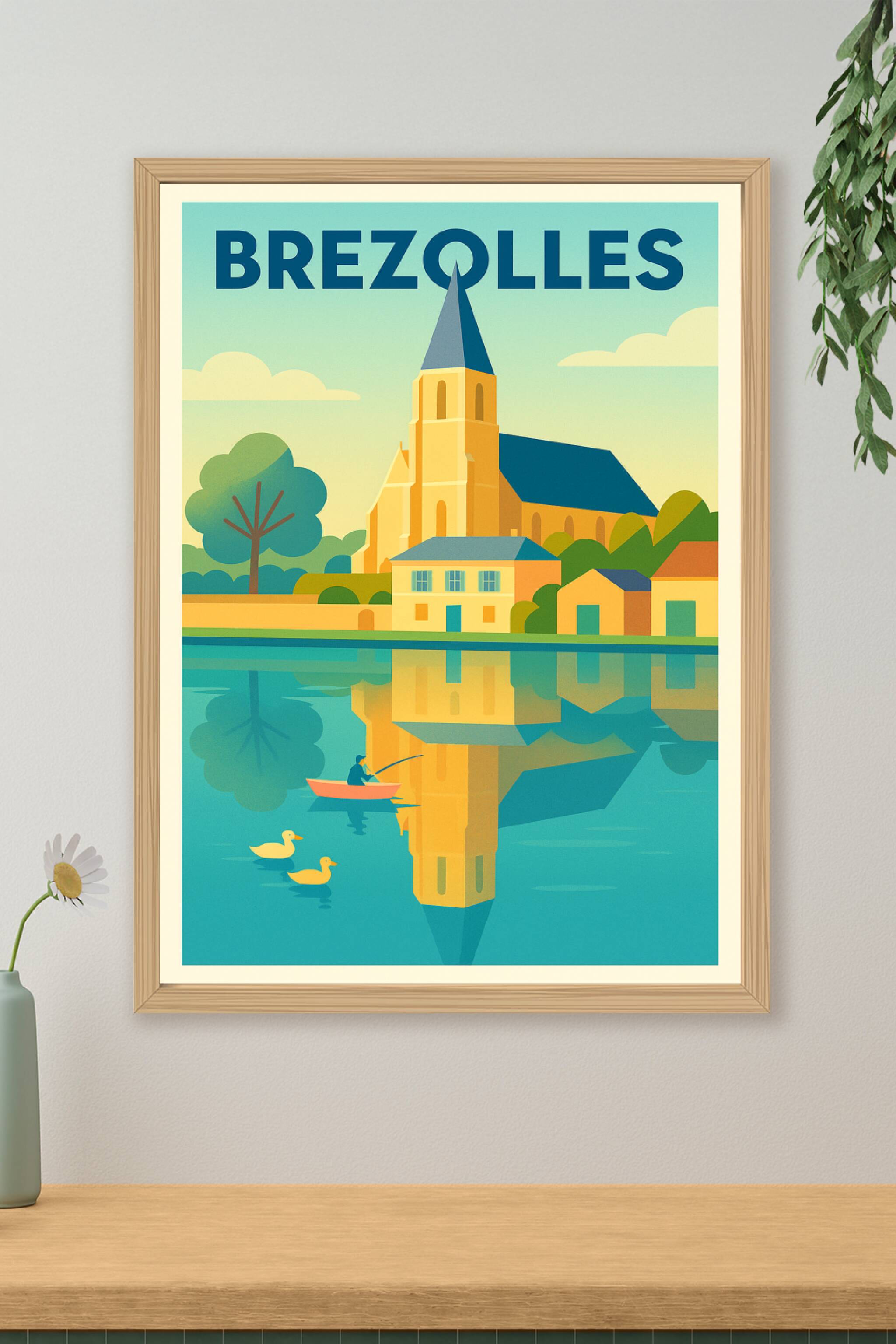 Affiche de Brezolles - Sérénité au fil de l'eau