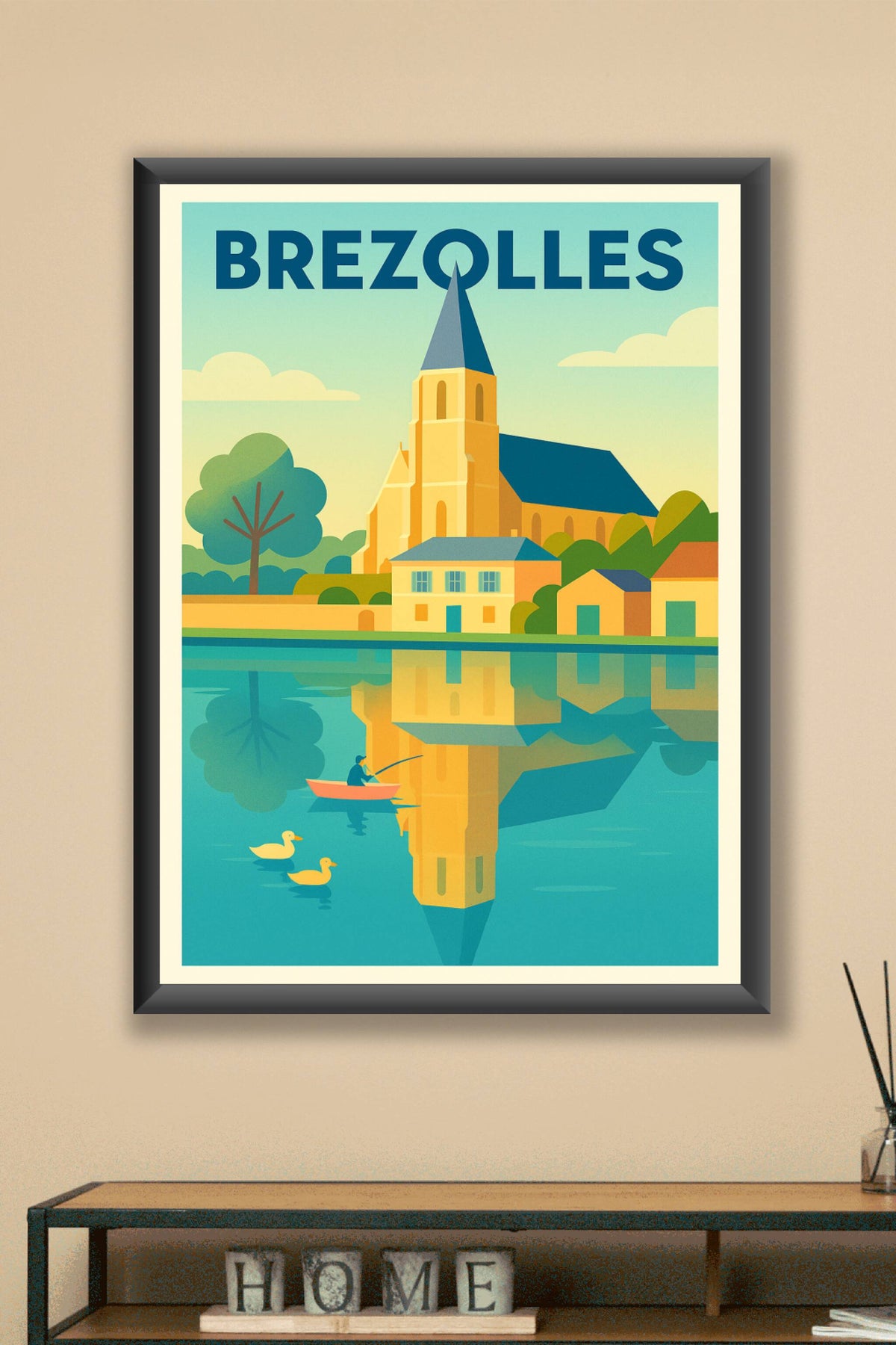Affiche de Brezolles - Sérénité au fil de l'eau