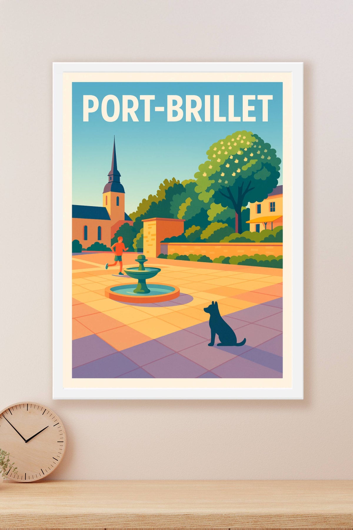 Affiche de Port-Brillet - Harmonie et Sérénité au Cœur du Village