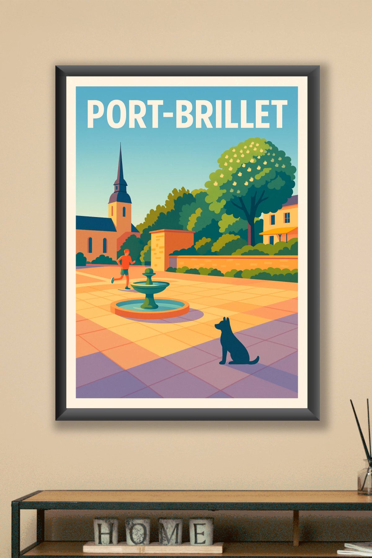 Affiche de Port-Brillet - Harmonie et Sérénité au Cœur du Village
