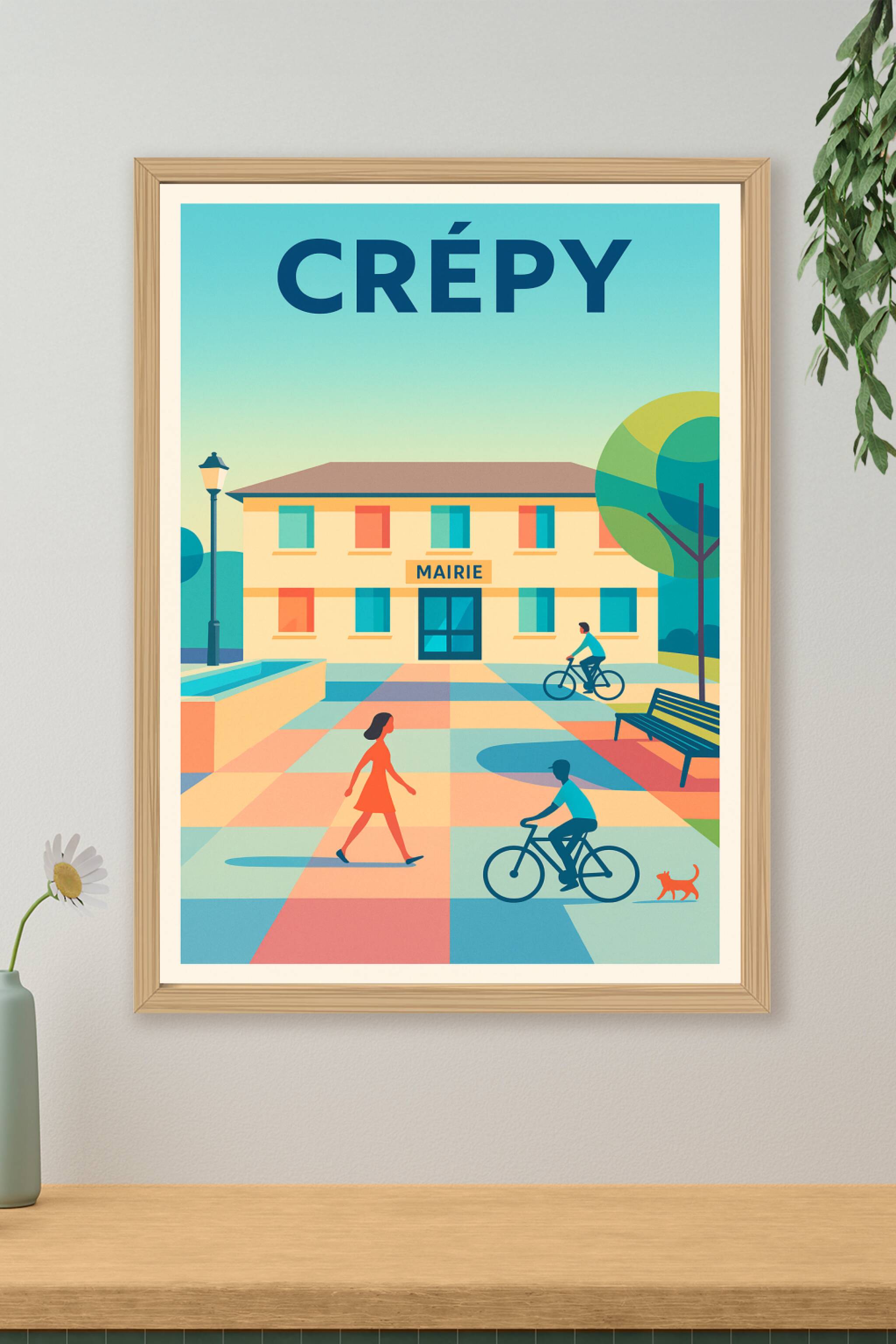 Affiche de Crépy - Atmosphère paisible au cœur de la mairie