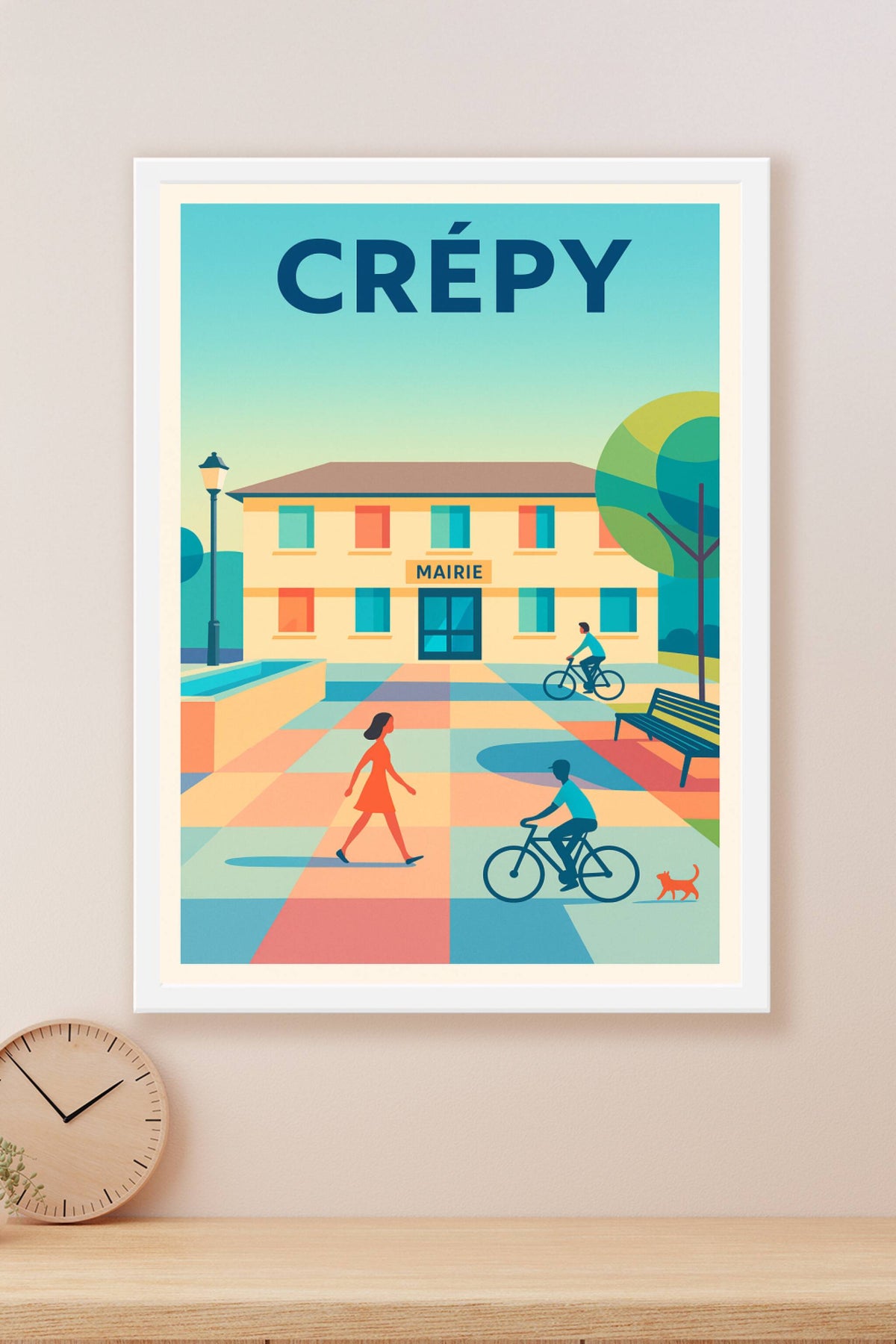 Affiche de Crépy - Atmosphère paisible au cœur de la mairie