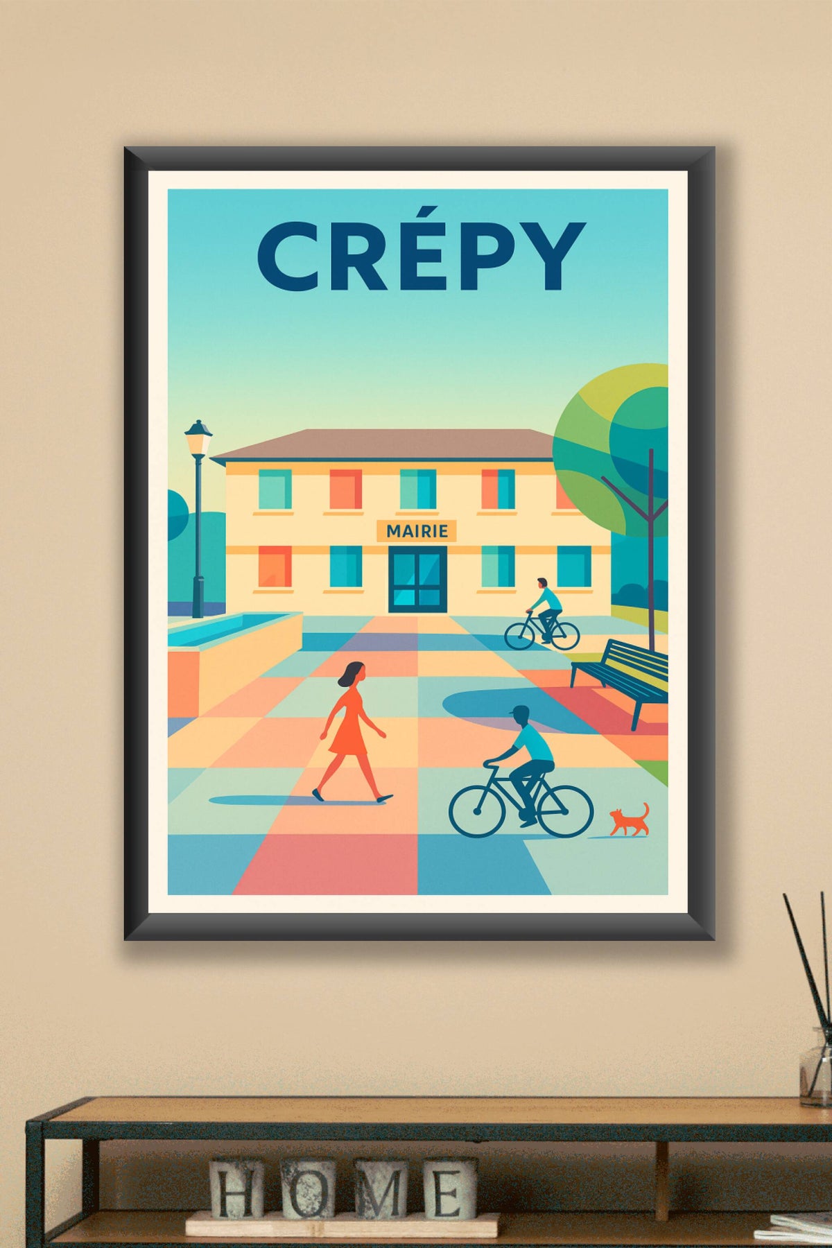 Affiche de Crépy - Atmosphère paisible au cœur de la mairie