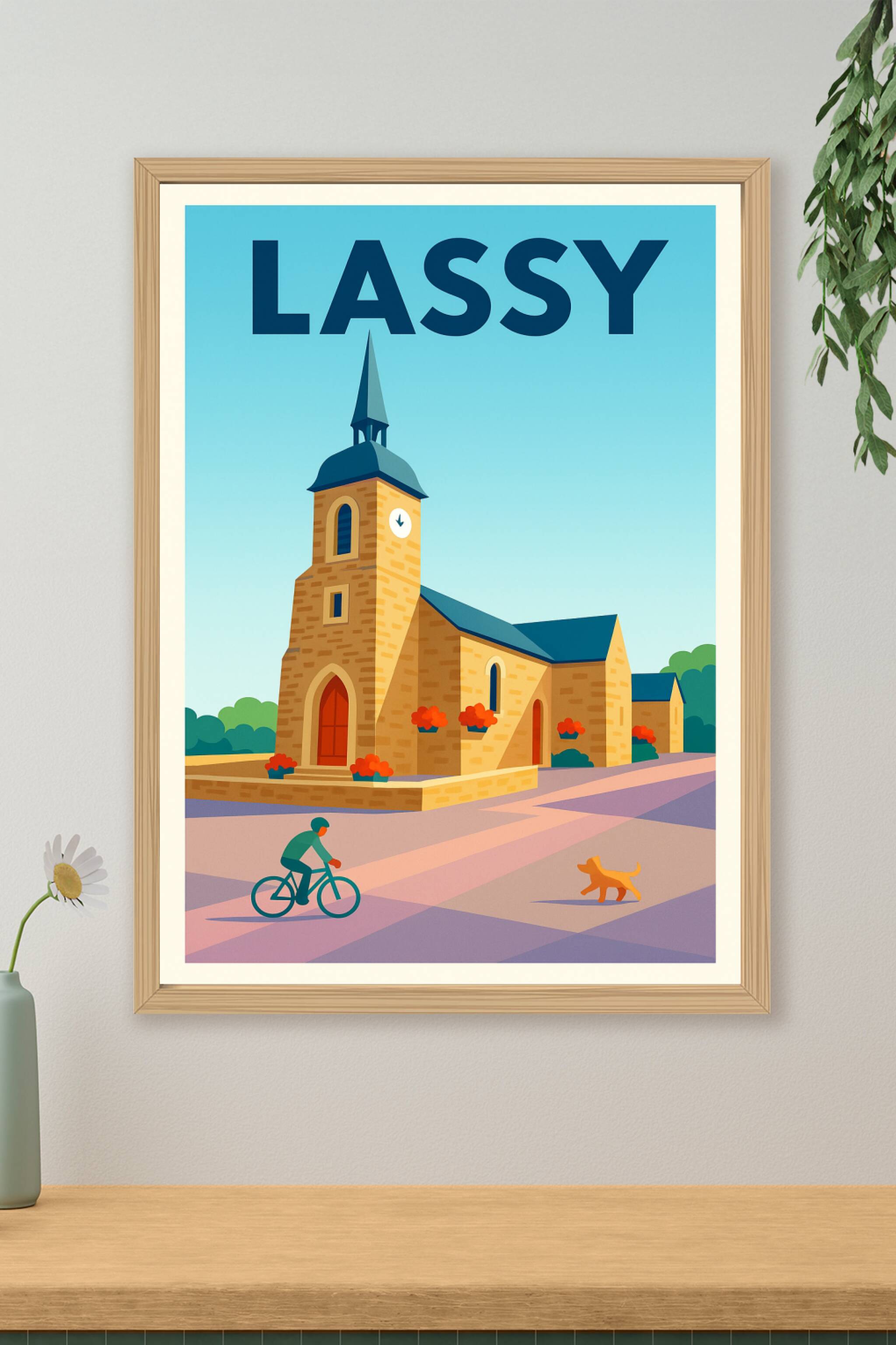 Affiche de Lassy - Charme et Sérénité en Paysage Rural