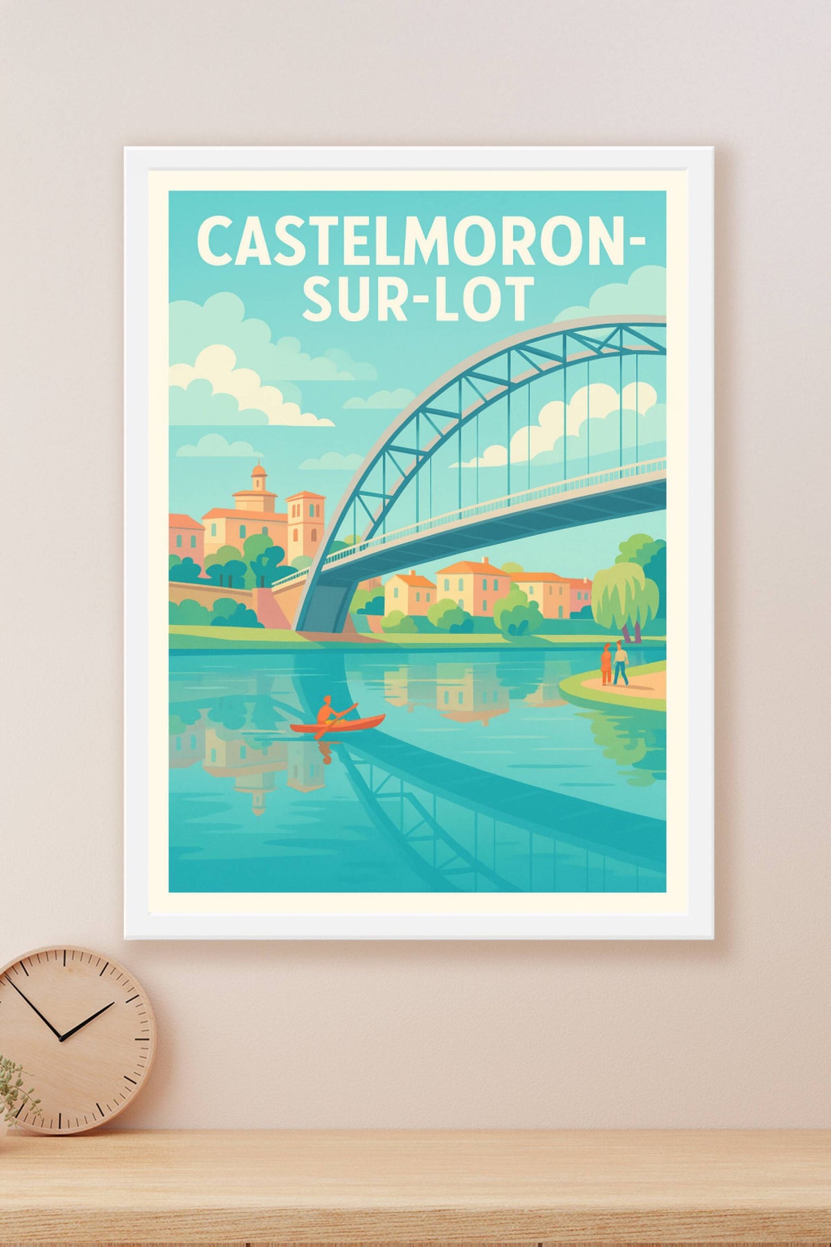 Affiche de Castelmoron-sur-Lot - Charme et sérénité au fil de l'eau
