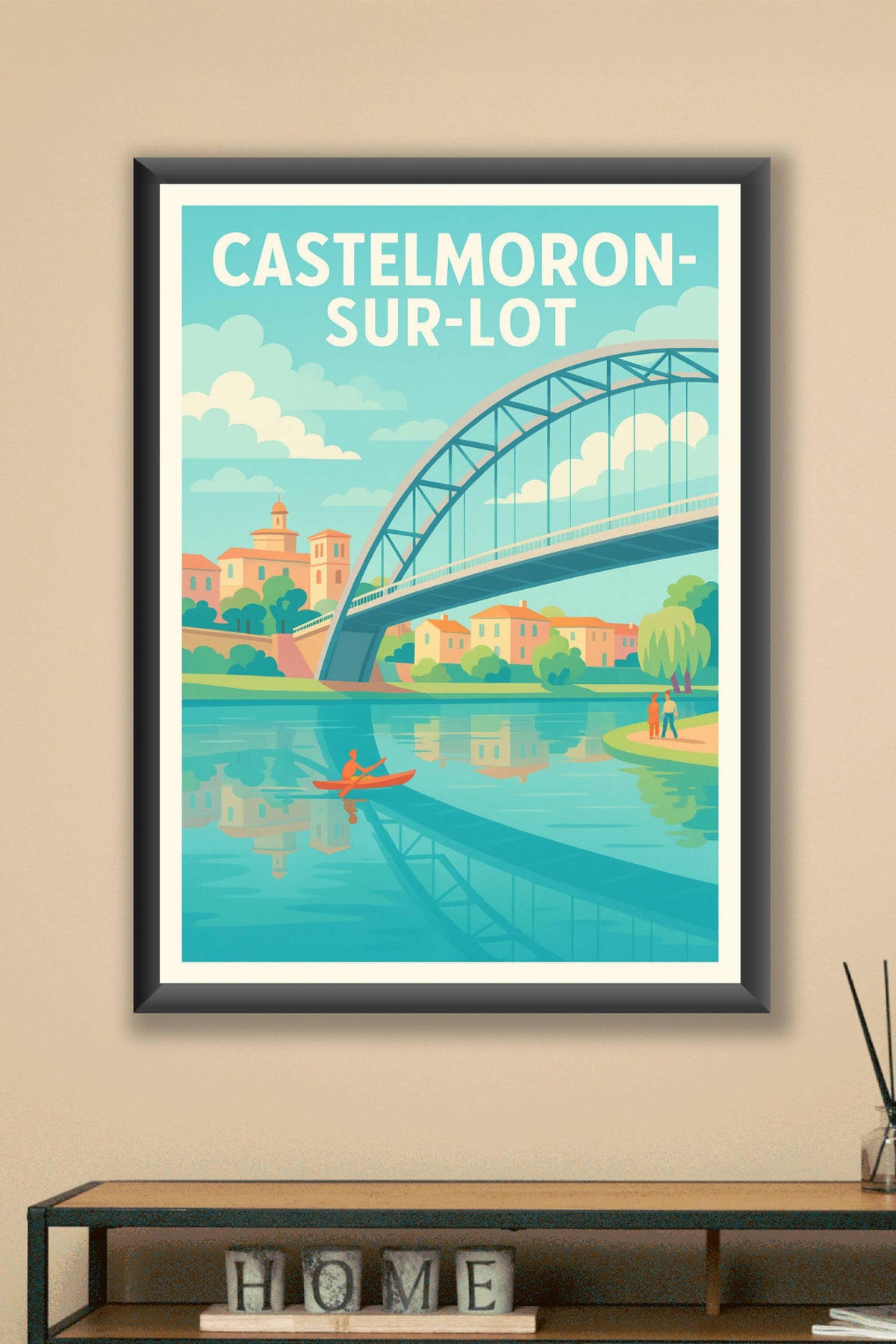 Affiche de Castelmoron-sur-Lot - Charme et sérénité au fil de l'eau