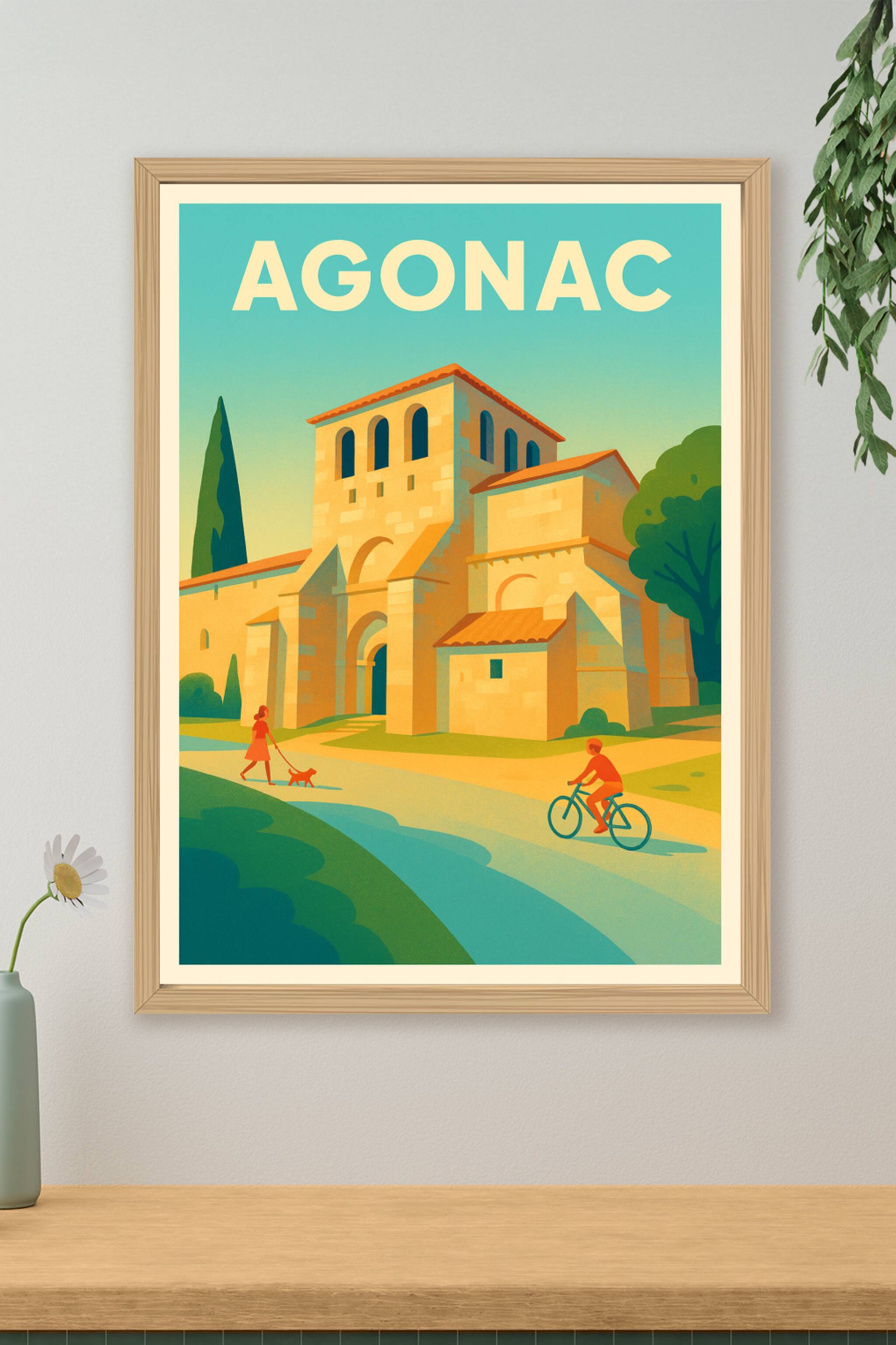 Affiche de Agonac - L'élégance paisible d'un village historique